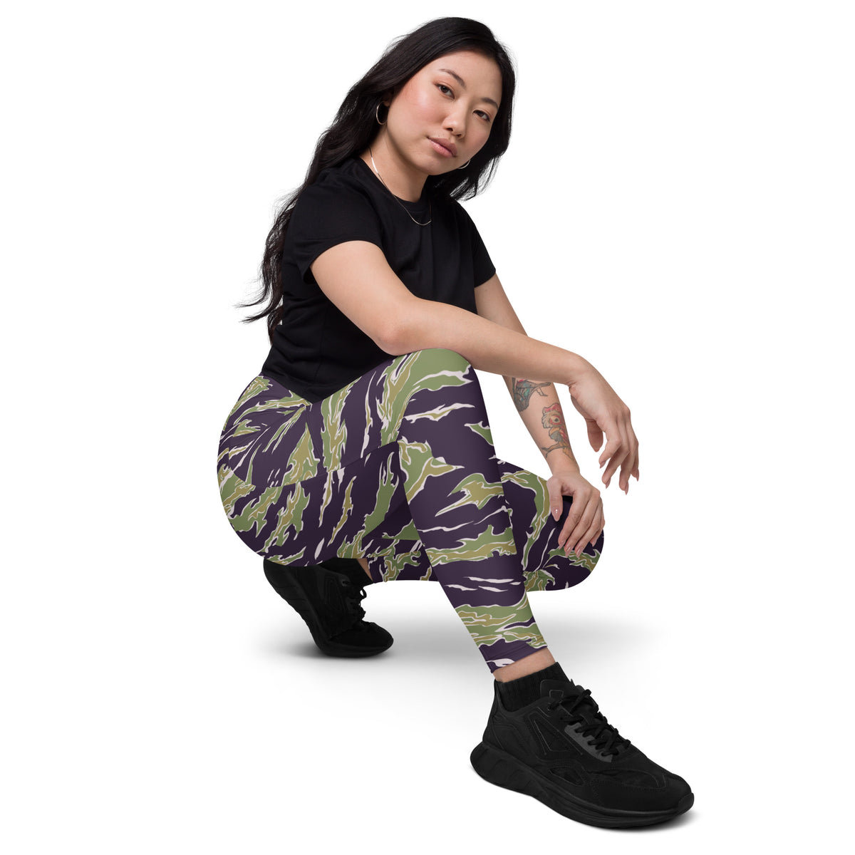 Jungle Tiger Stripe Pocket Leggings