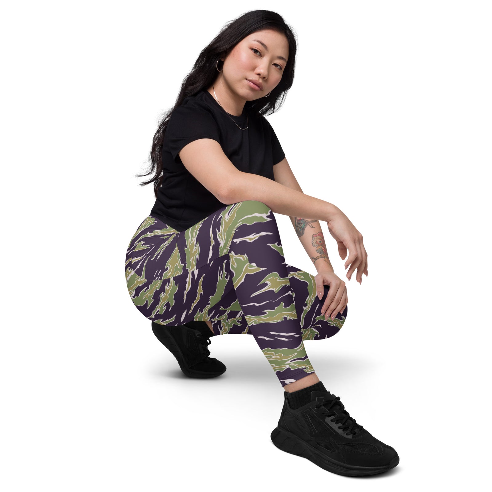 Jungle Tiger Stripe Pocket Leggings
