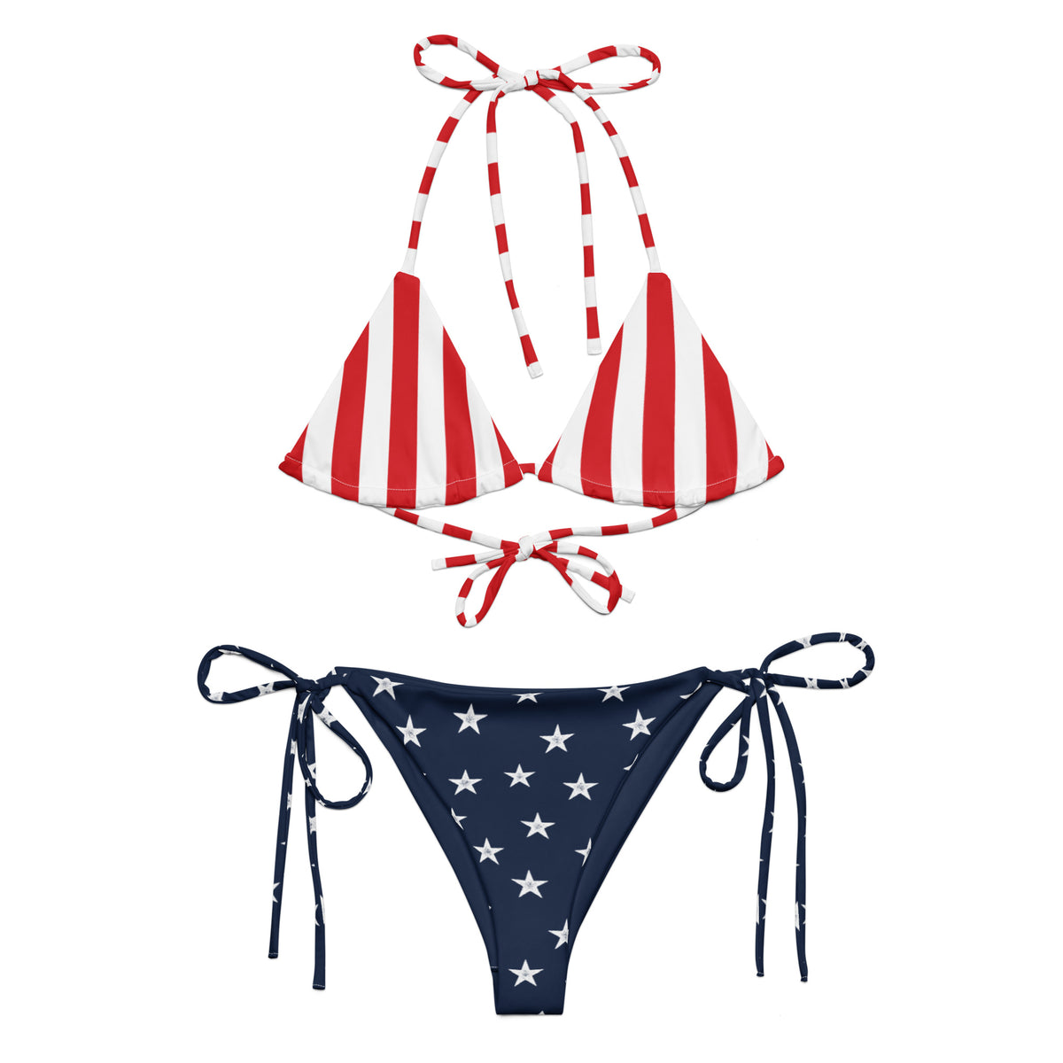 American Flag String Bikini