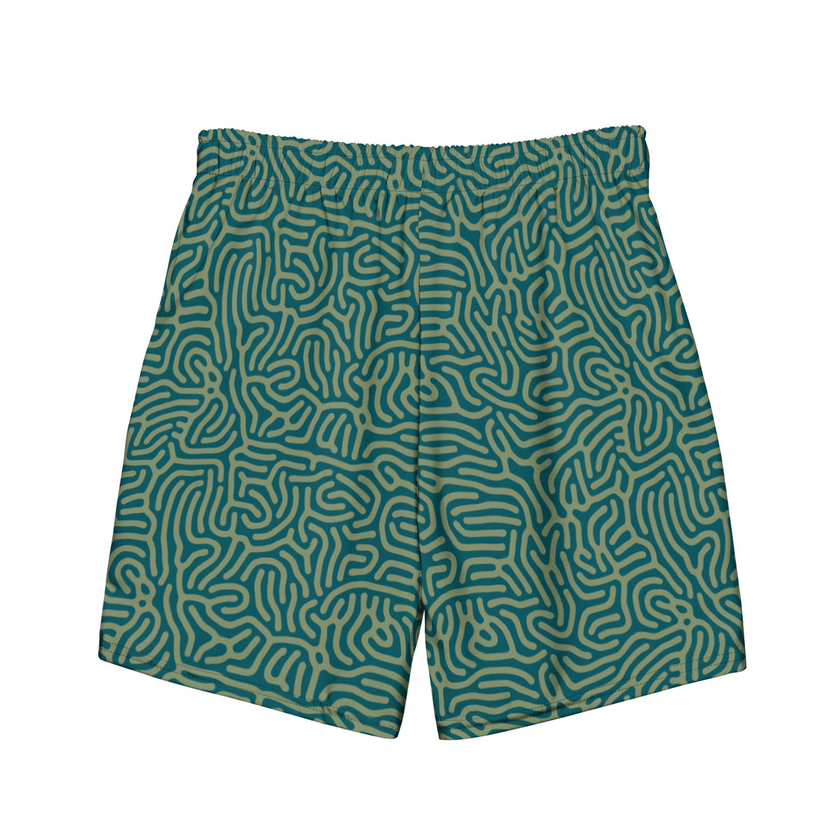 Maze Coral Cerulean Men&#39;s swim trunks