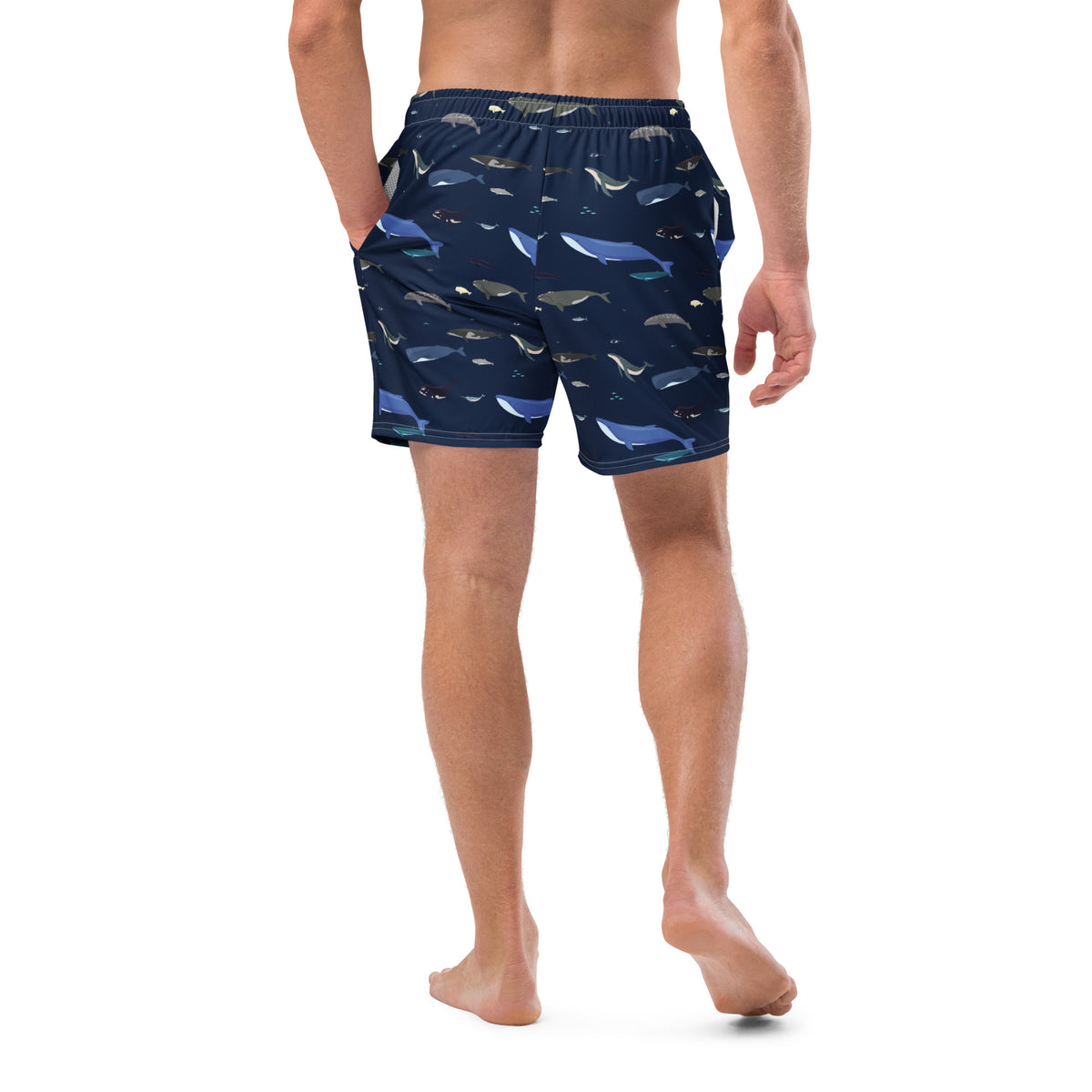 Whales Men&#39;s Swim Trunks