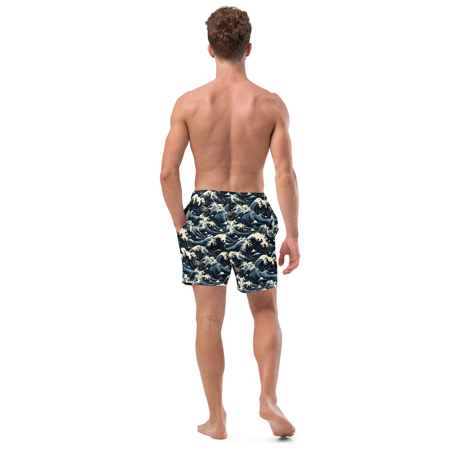 Great Waves Men's Swim Trunks