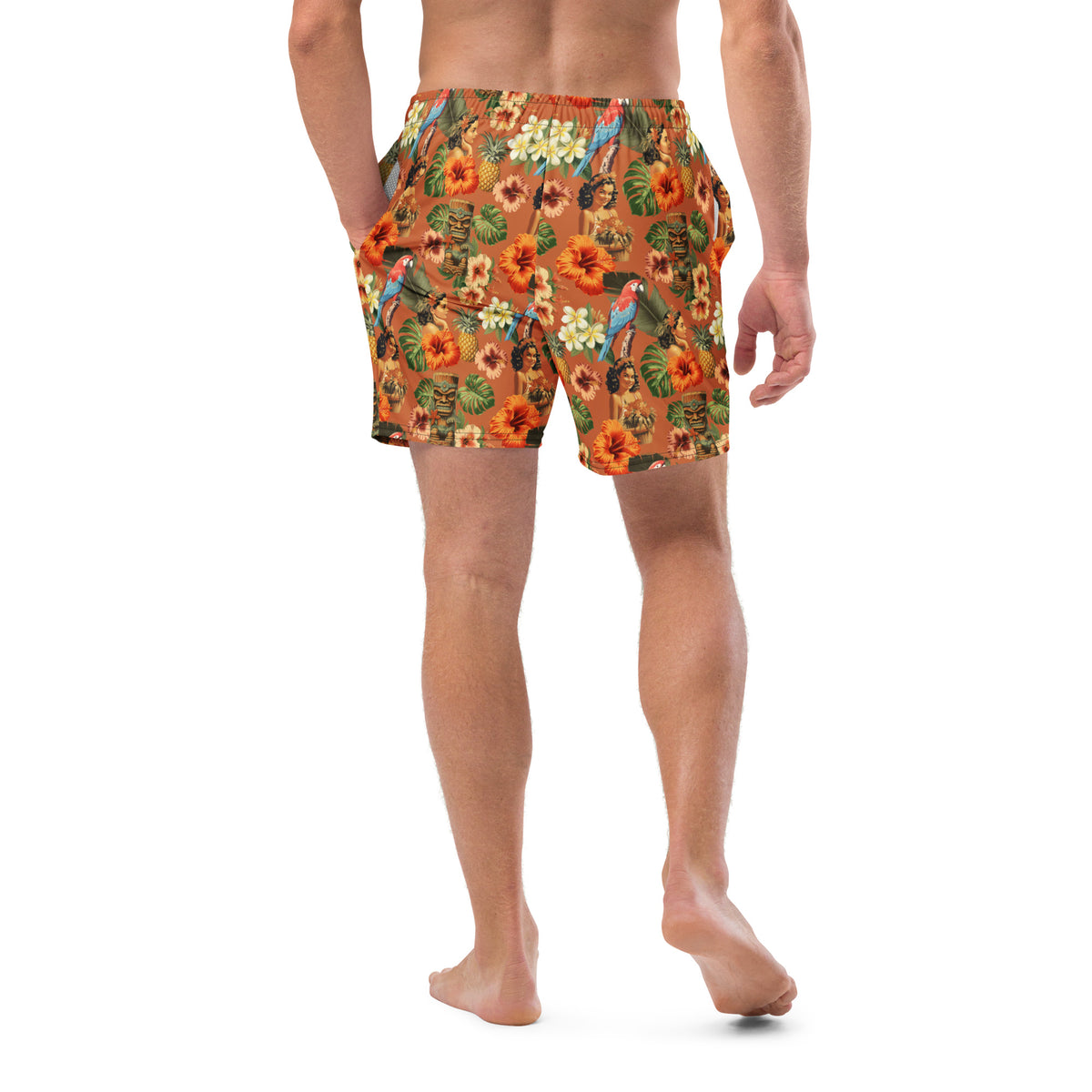 Palm Tree of Liberty Men&#39;s Swim Trunks
