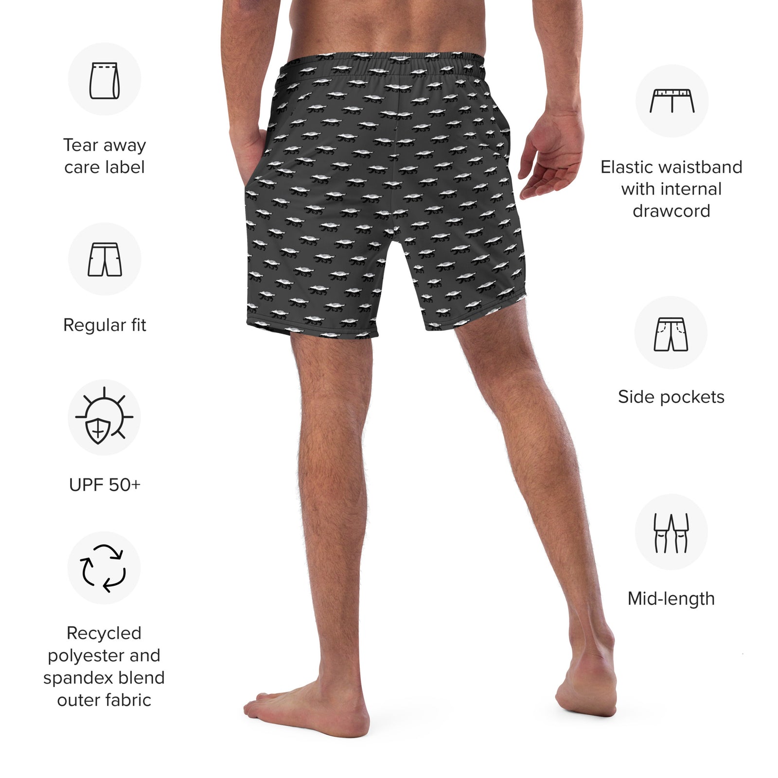 Honey Badger Men's Swim Trunks