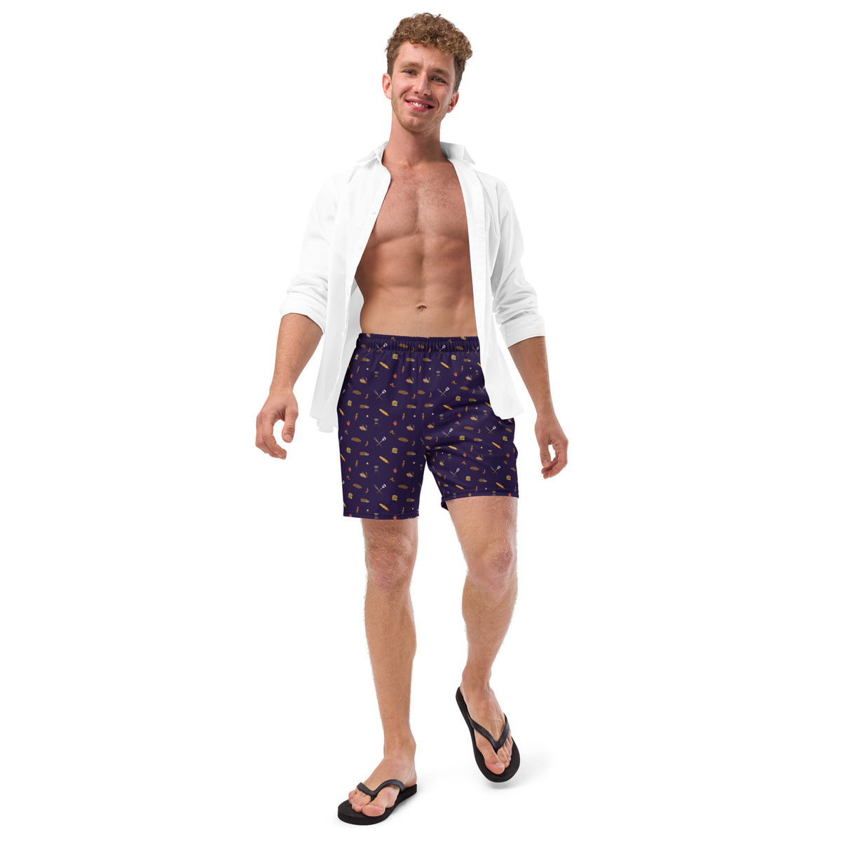 Grill &amp; Chill Men&#39;s Swim Trunks
