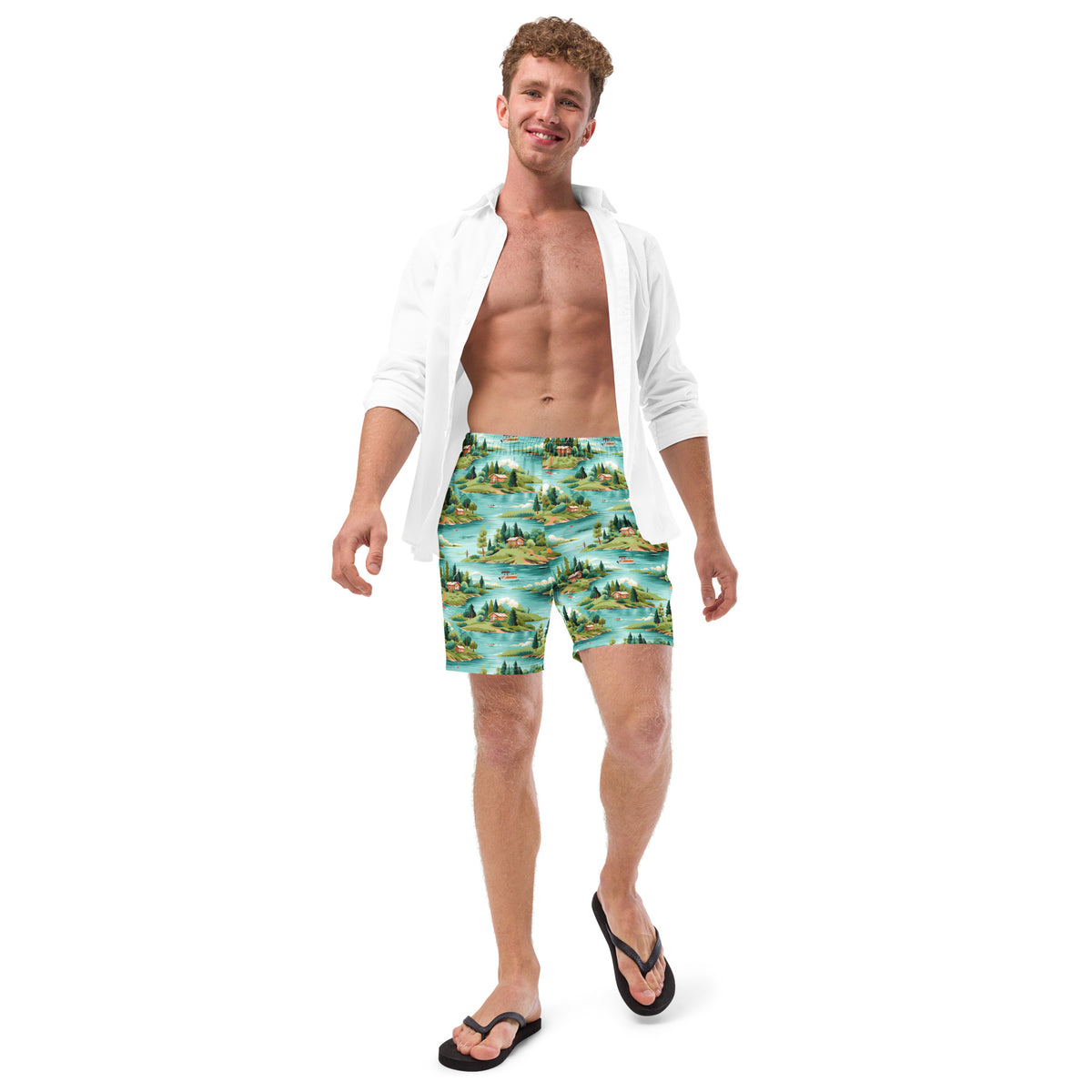 Up North Men&#39;s Swim Trunks