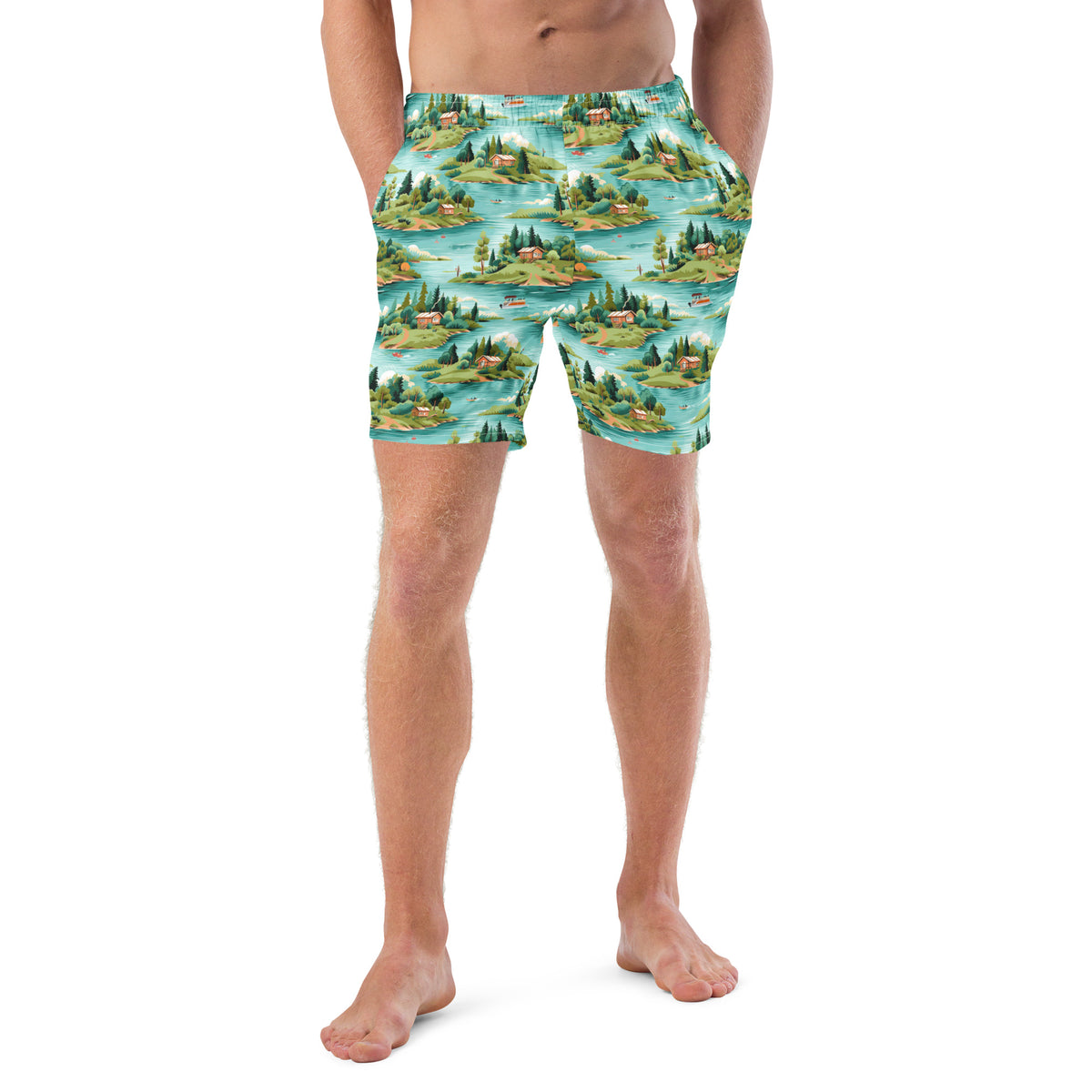 Up North Men&#39;s Swim Trunks