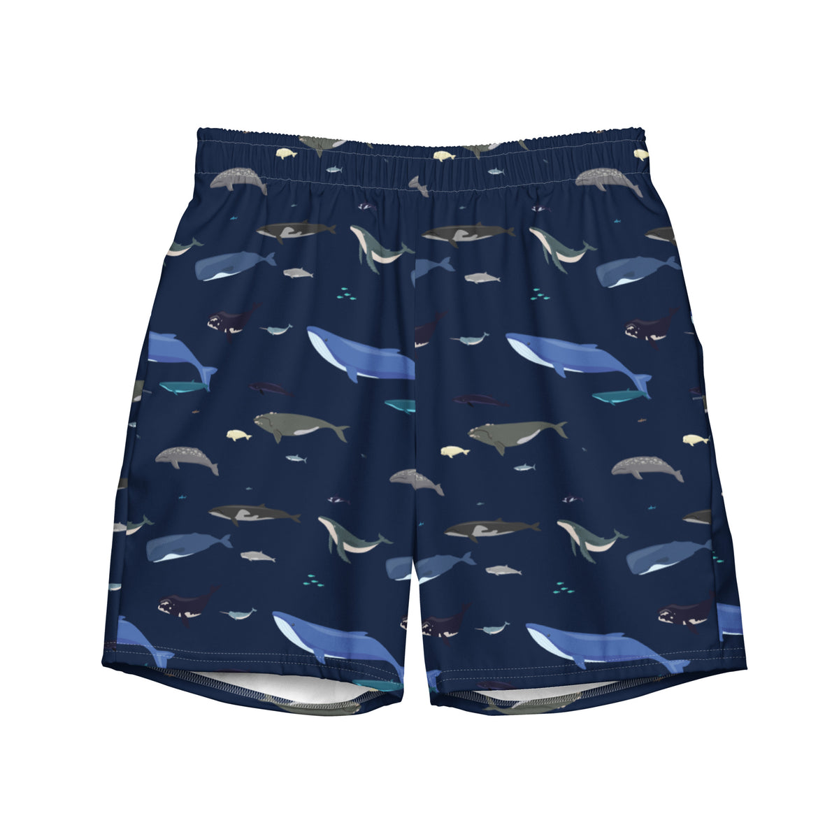Whales Men&#39;s Swim Trunks