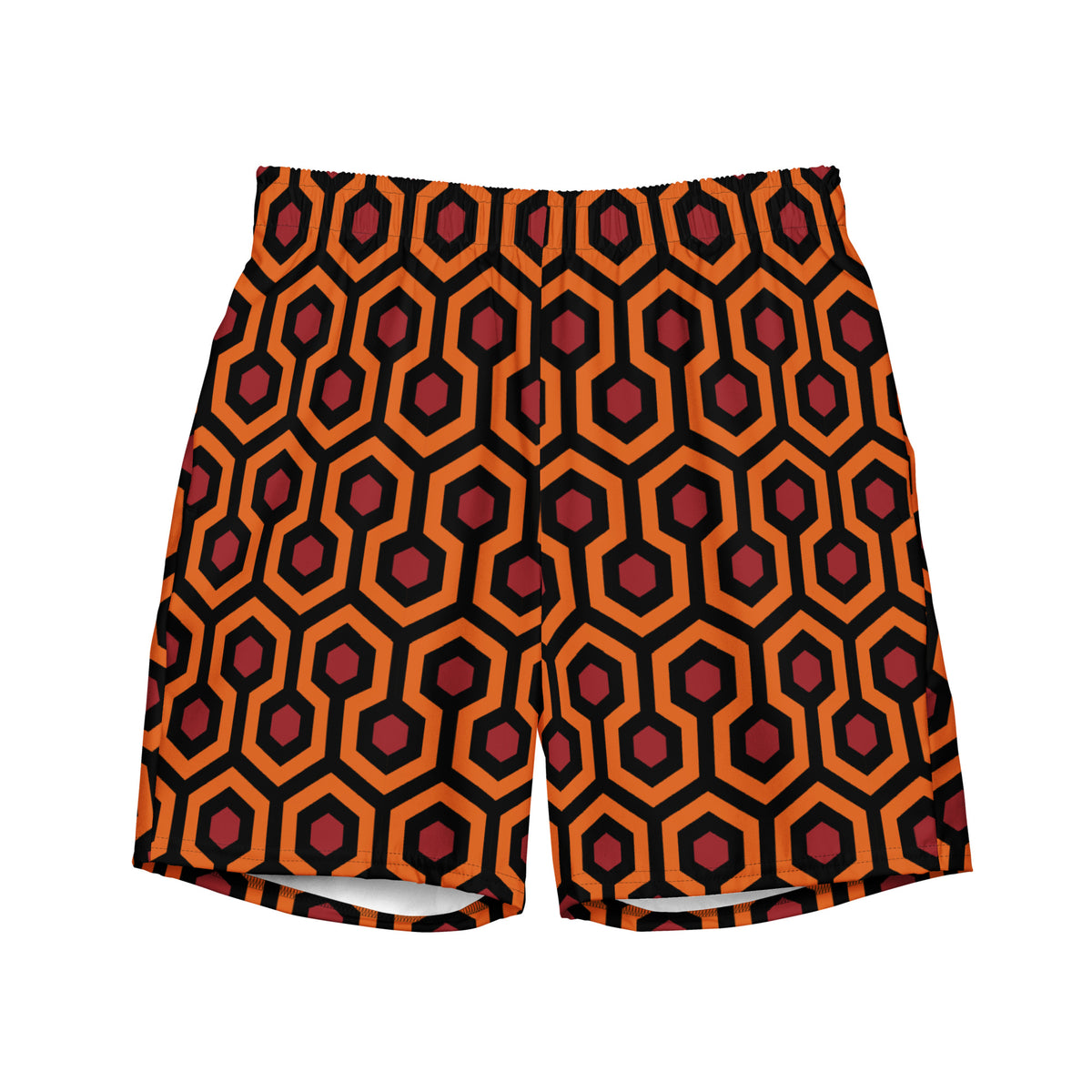 Red Rum Shining Carpet Pattern Men&#39;s Swim Trunks