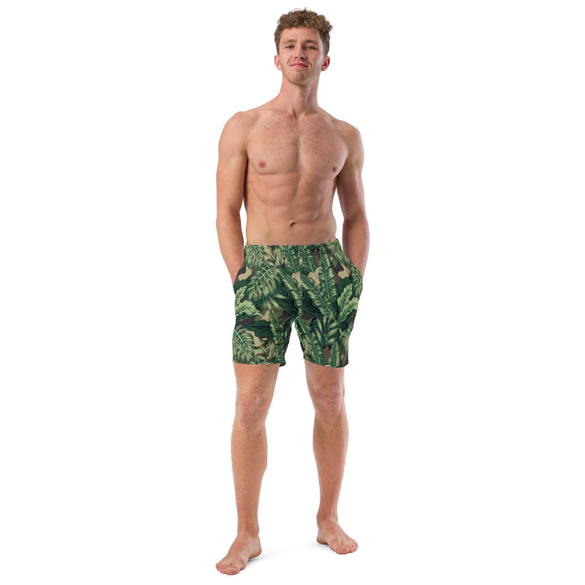 Camo LuauMen&#39;s swim trunks