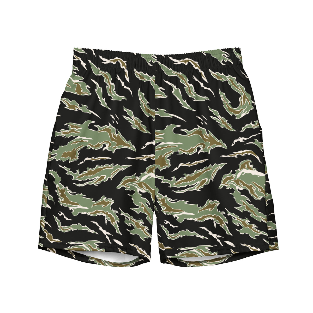 Tiger Stripe Camo Men&#39;s Swim Trunks