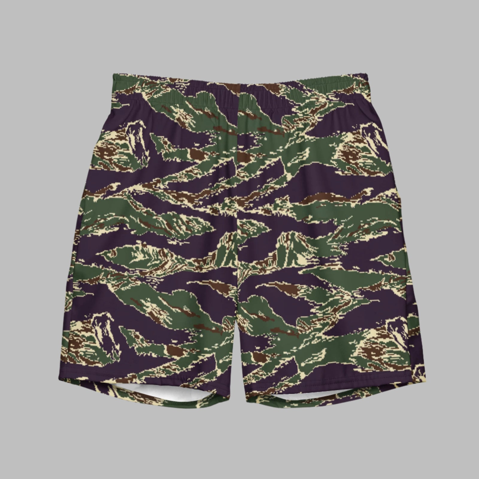 Taiwan ROC Marine Corps Digital Tiger Stripe Camo Men's Swim Trunks