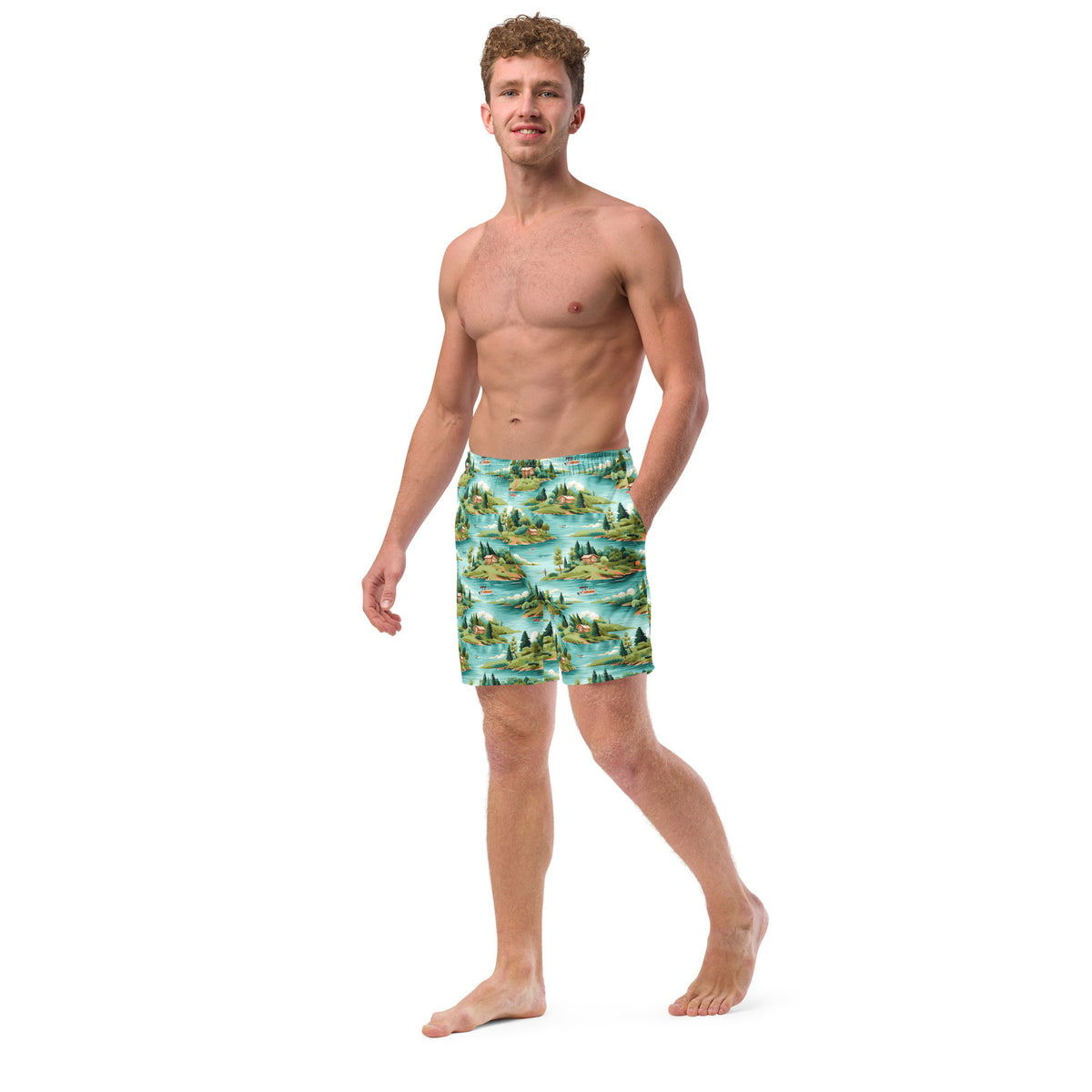 Up North Men&#39;s Swim Trunks