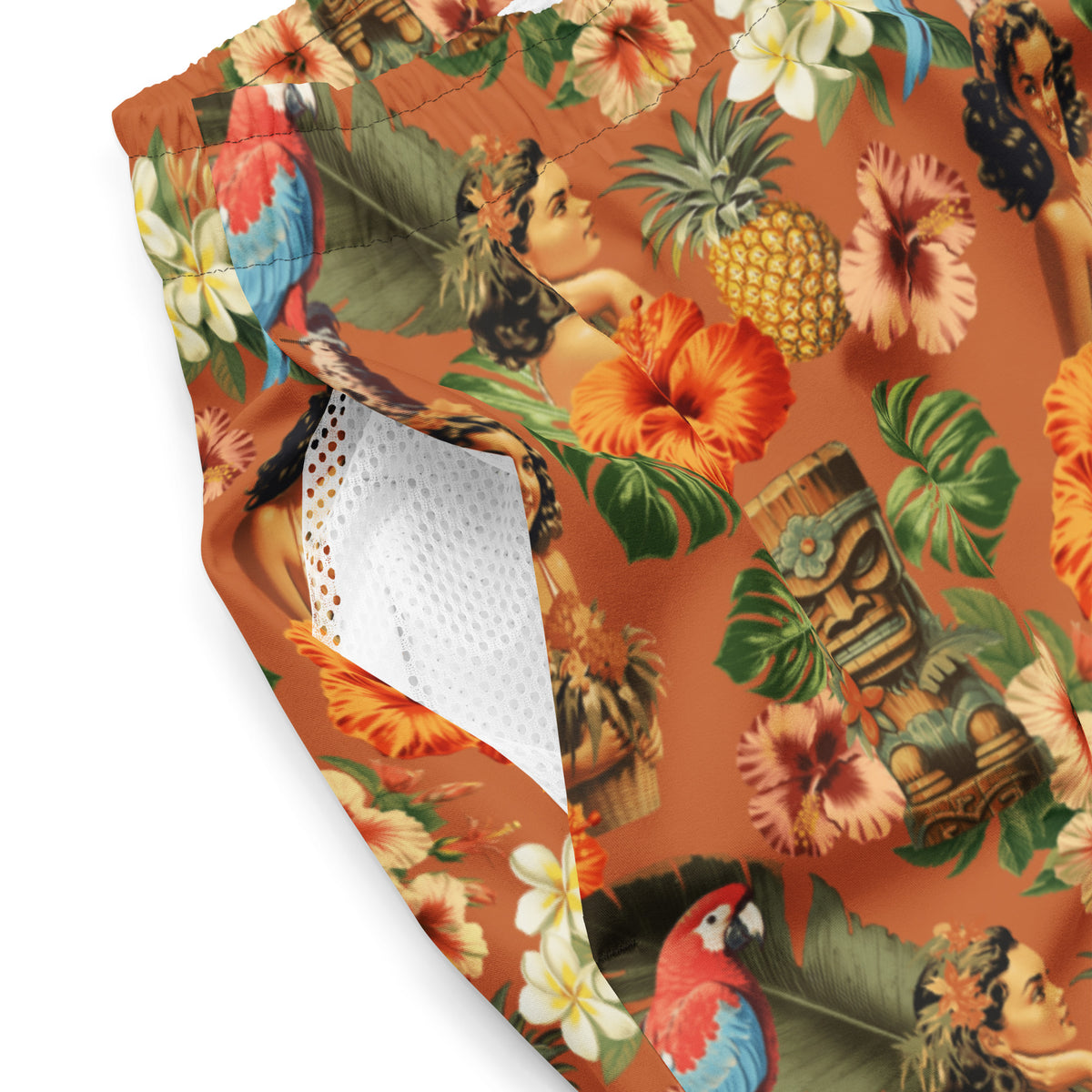 Palm Tree of Liberty Men&#39;s Swim Trunks