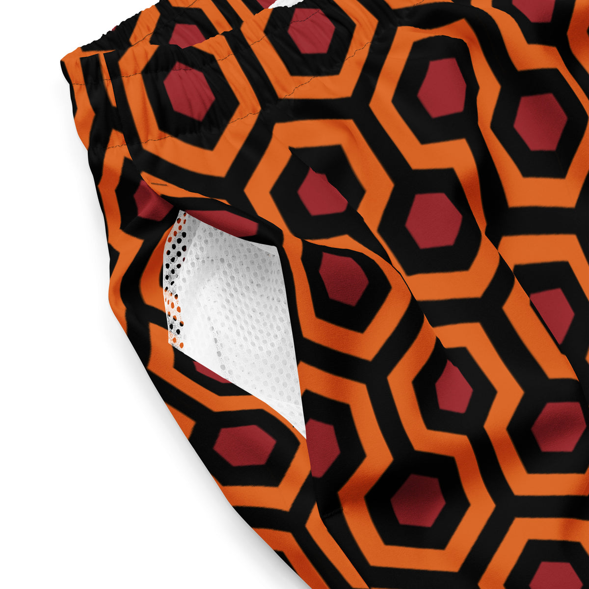 Red Rum Shining Pattern Men&#39;s Swim Trunks