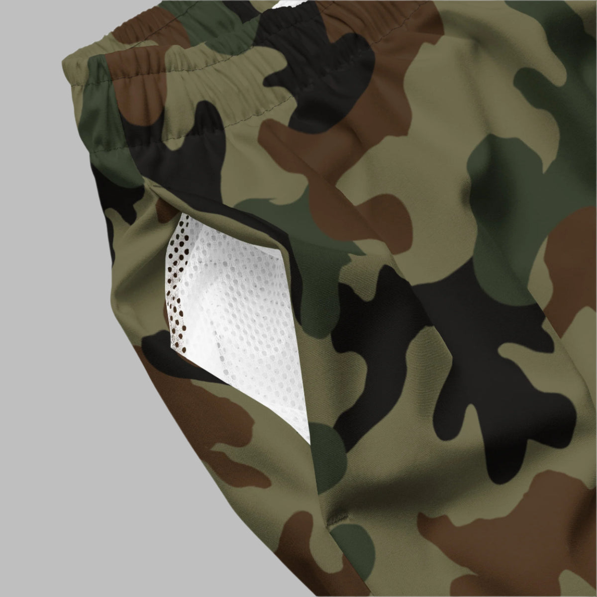 Seek and Disrupt Men&#39;s Camo Swim Trunks