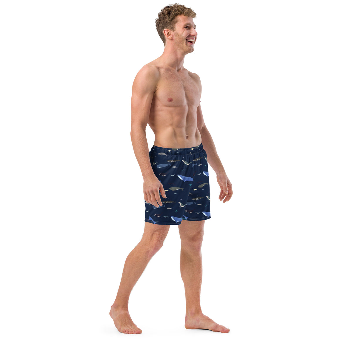 Whales Men&#39;s Swim Trunks