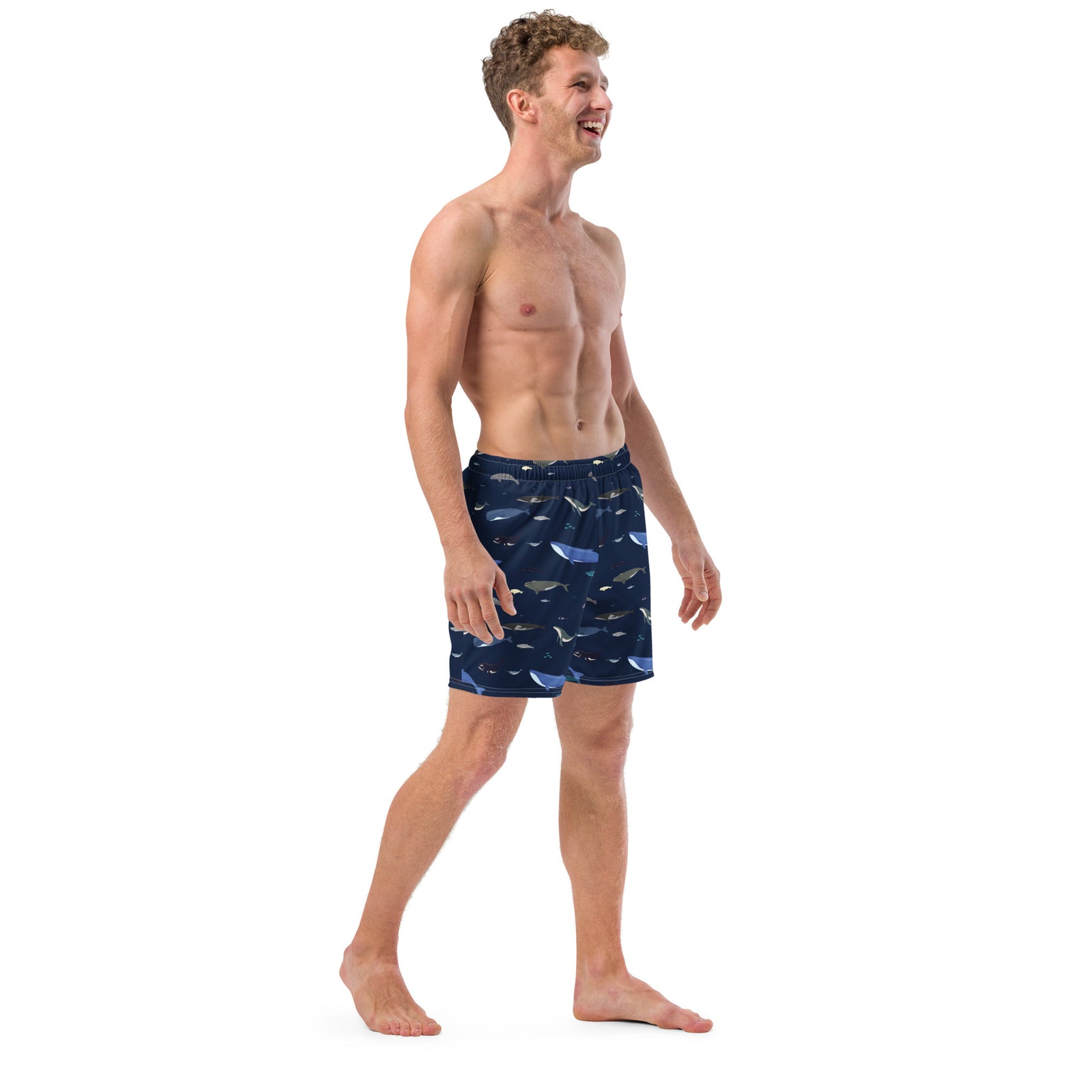 Whales Men's Swim Trunks