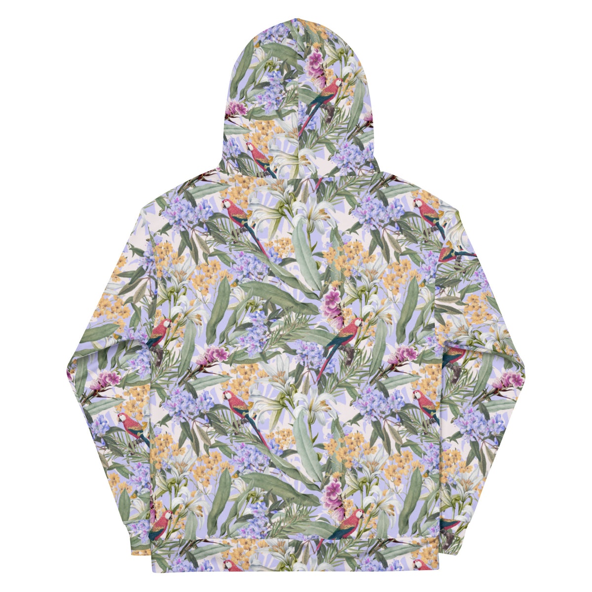 Parrot Bay Hawaiian Print Hoodie