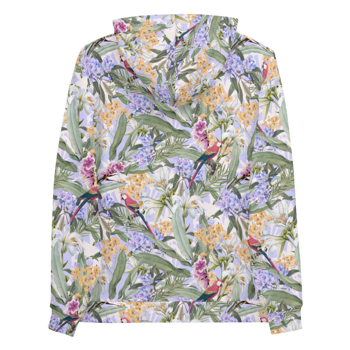Parrot Bay Hawaiian Print Hoodie
