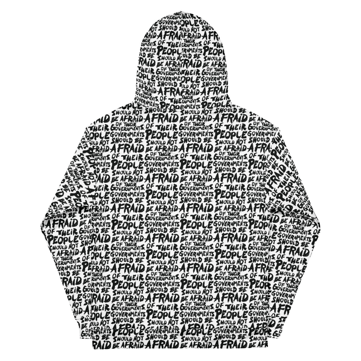 People Should Not Be Afraid of Their Governments Jefferson Quote Hoodie