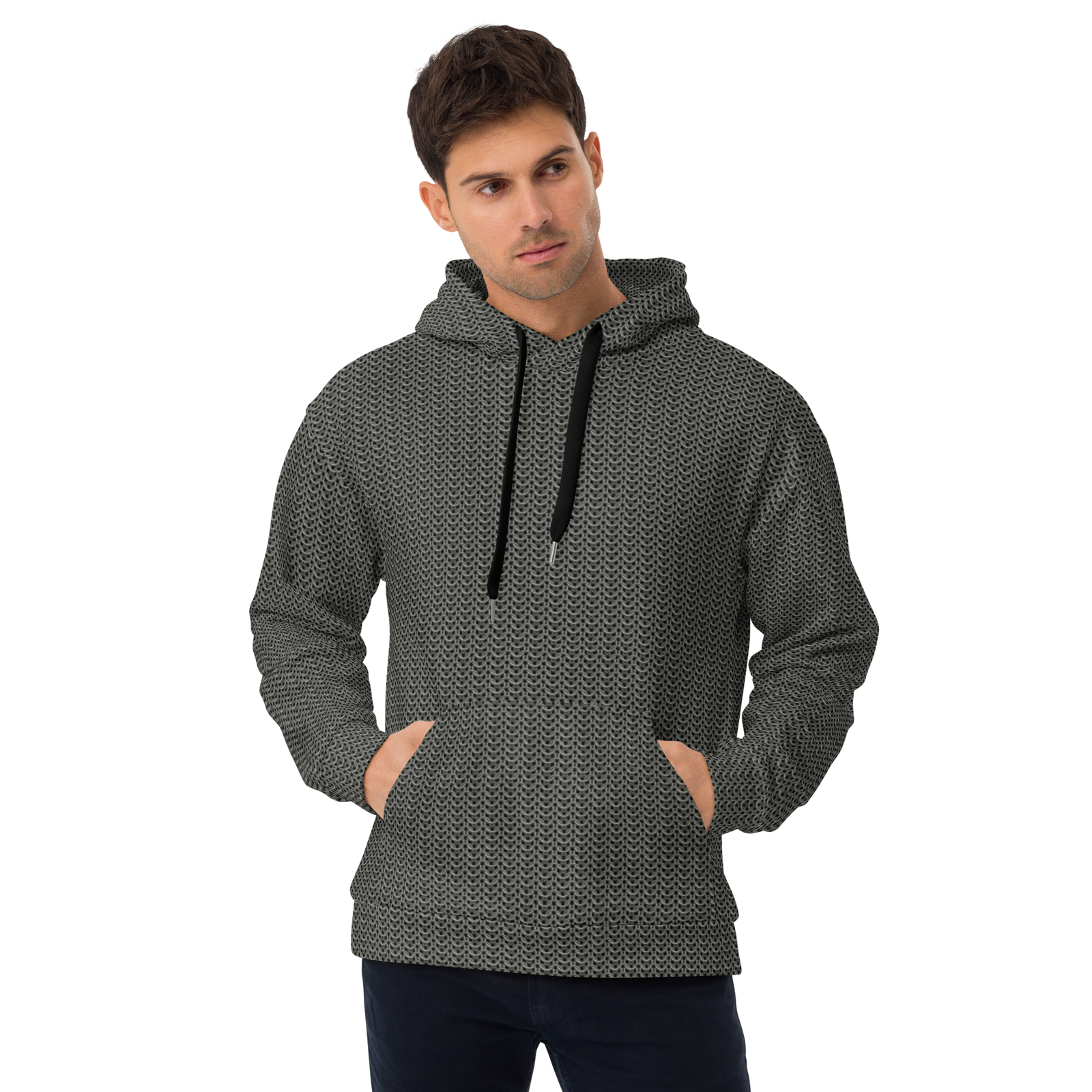Chainmail Pattern Hoodie