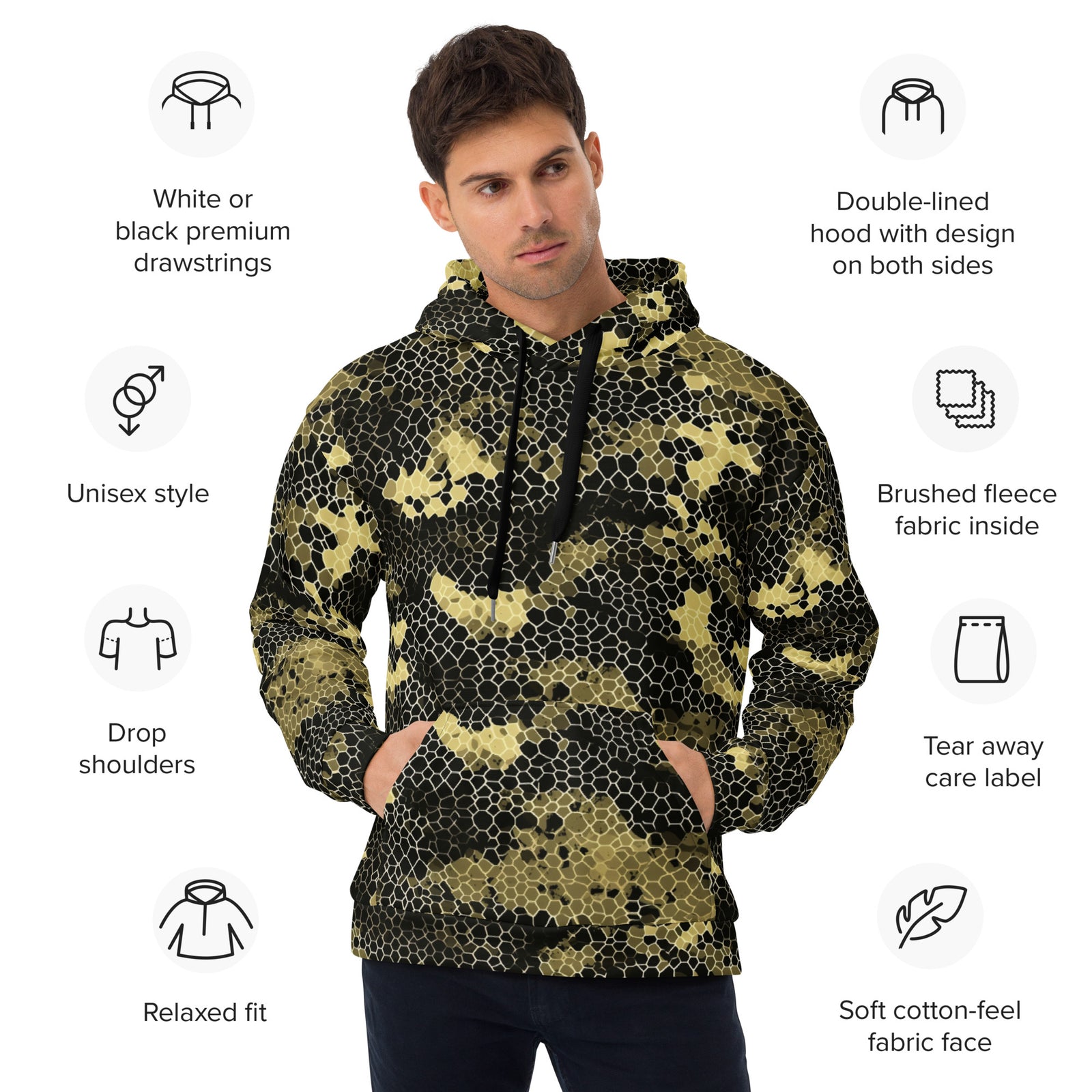 Viper Fractal Camouflage Hoodie