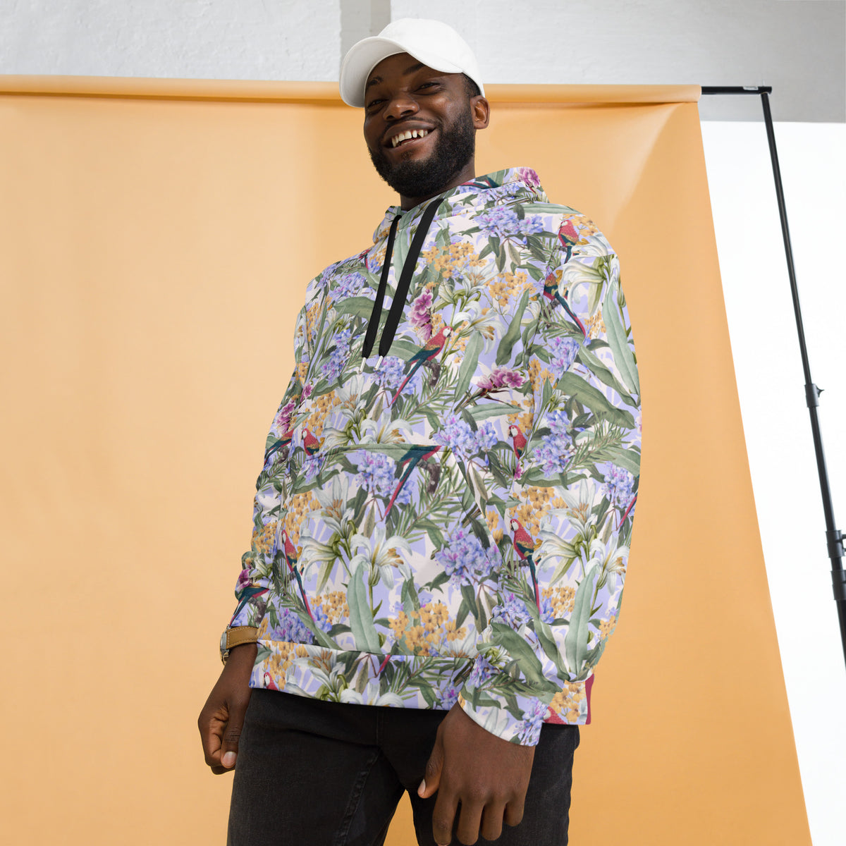 Parrot Bay Hawaiian Print Hoodie