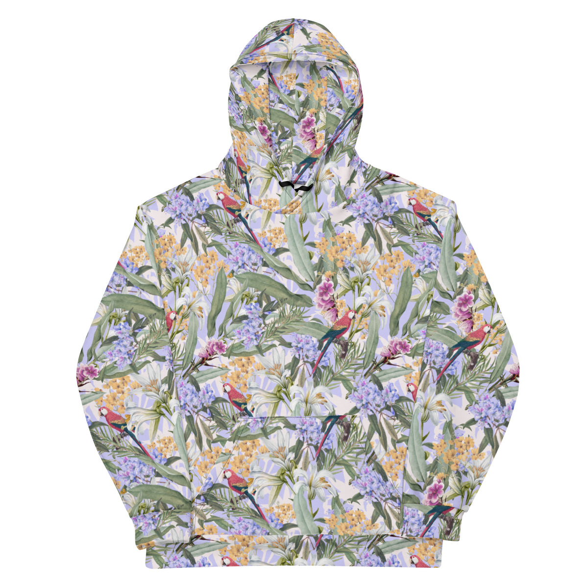 Parrot Bay Hawaiian Print Hoodie