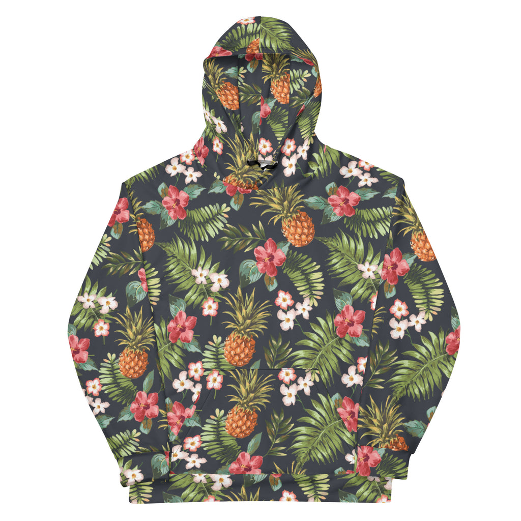 Hawaiian Print Hoodie