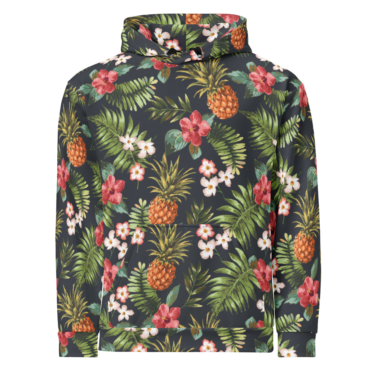 Hawaiian Print Hoodie