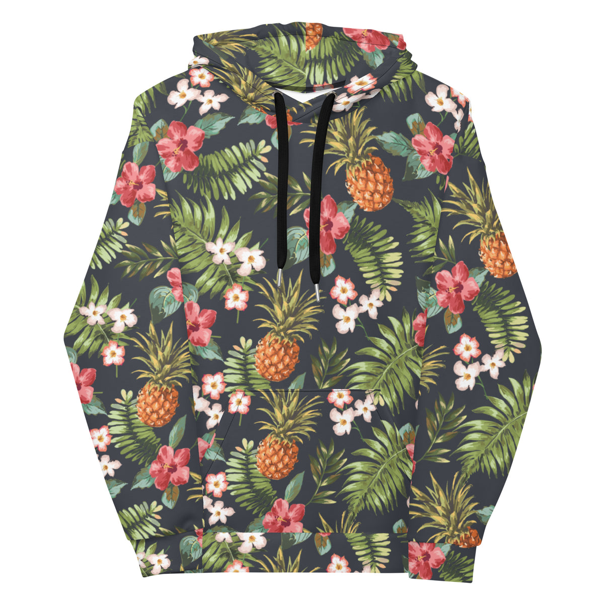 Hawaiian Print Hoodie