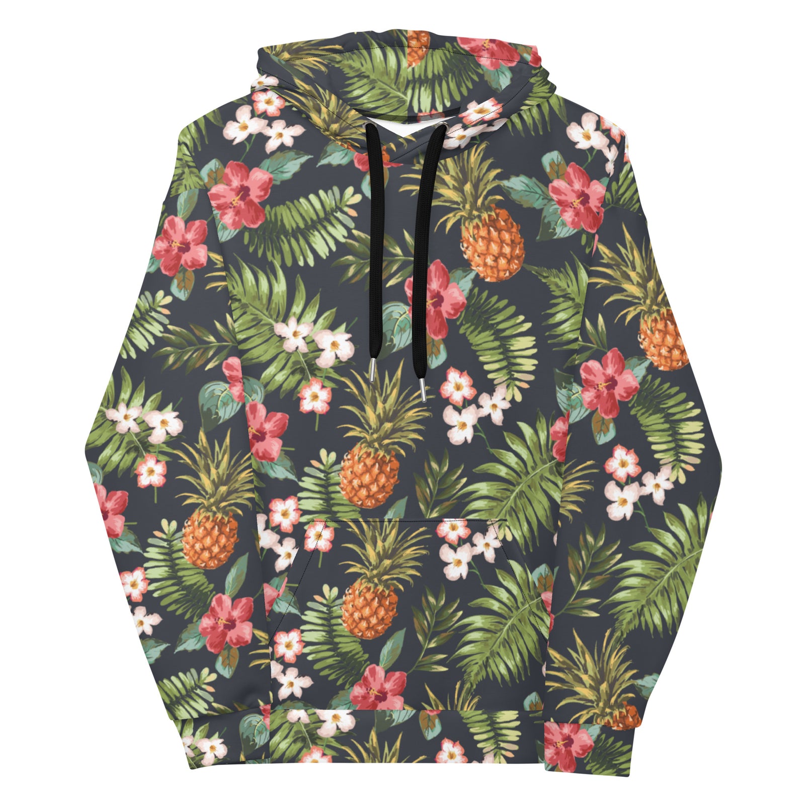 Hawaiian Print Hoodie