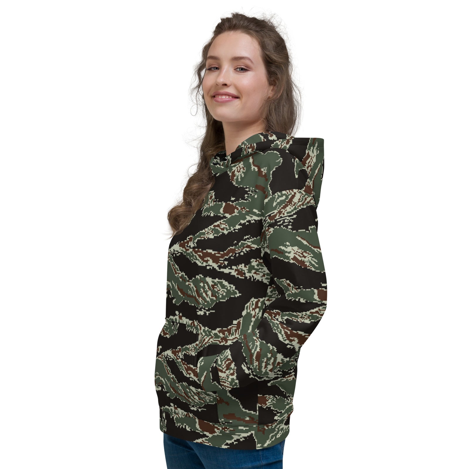Taiwan ROC Marine Corps Digital Tiger Stripe Camo Hoodie