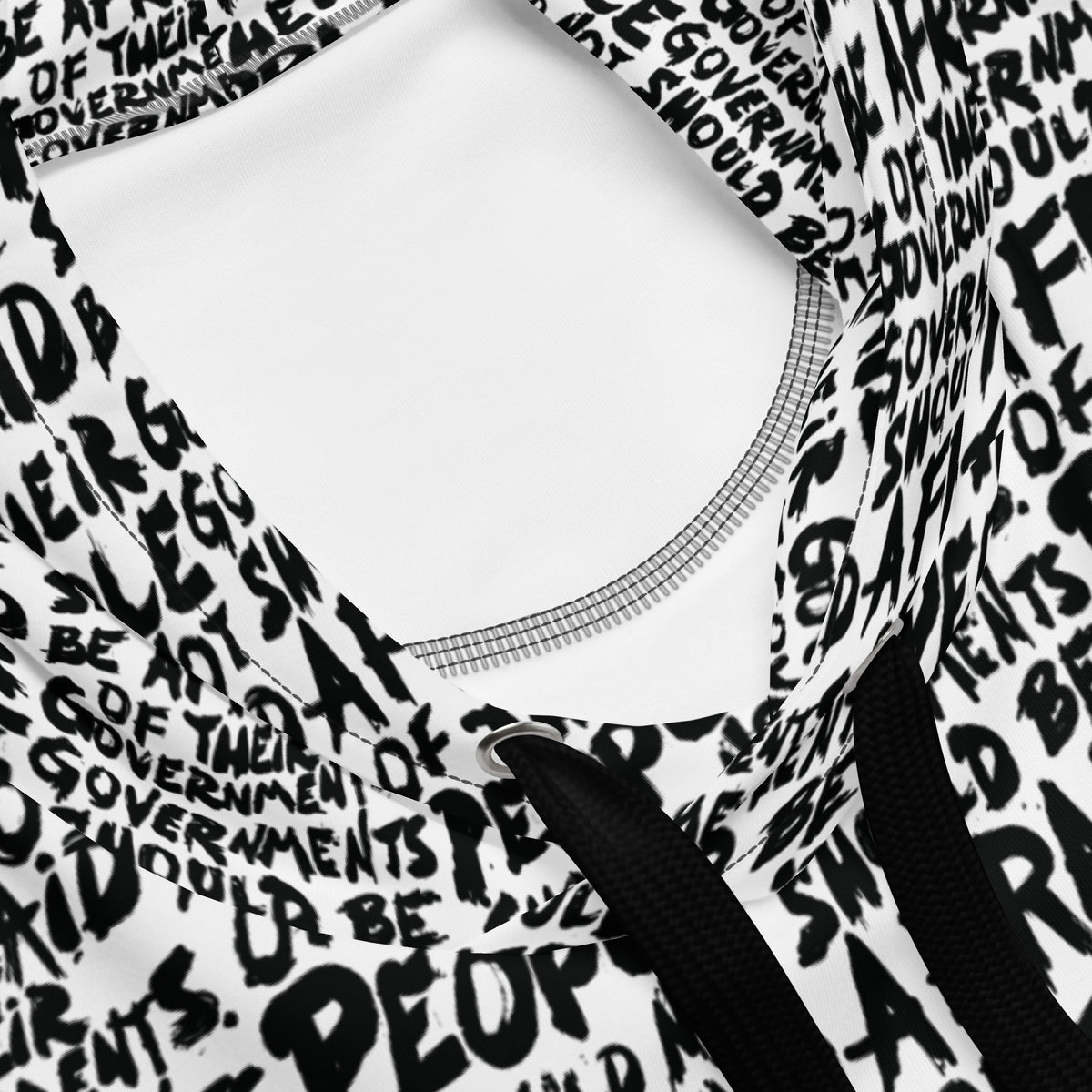 People Should Not Be Afraid of Their Governments Jefferson Quote Hoodie