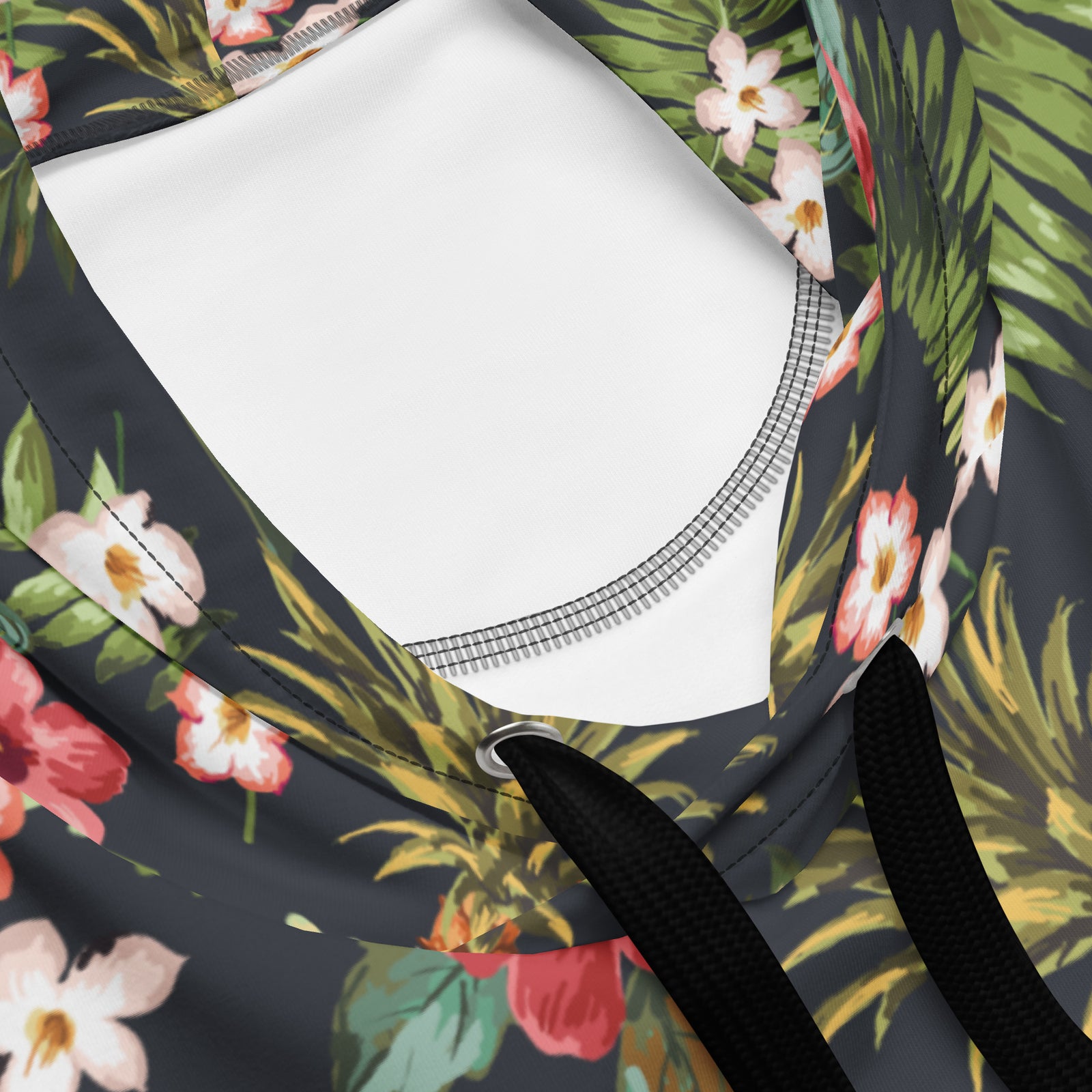 Hawaiian Print Hoodie