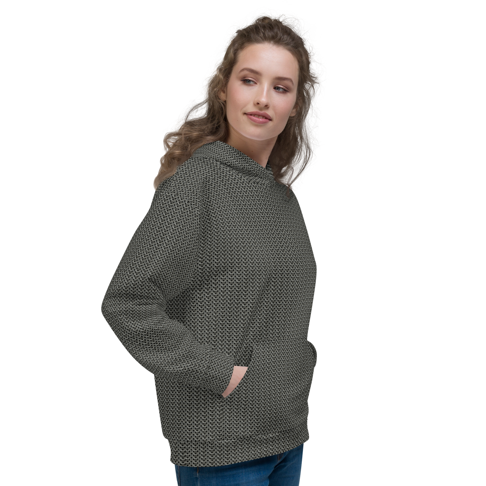 Chainmail Pattern Hoodie