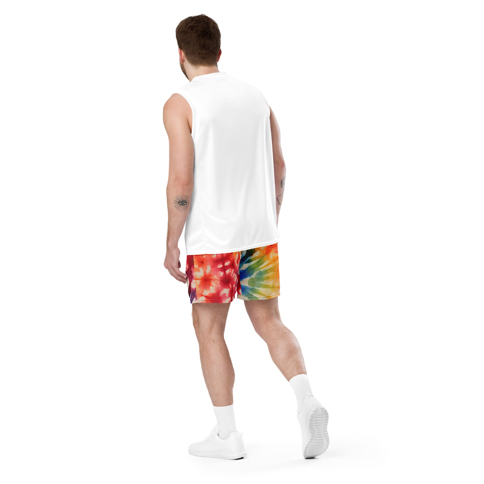 Tie Dye Mesh Shorts