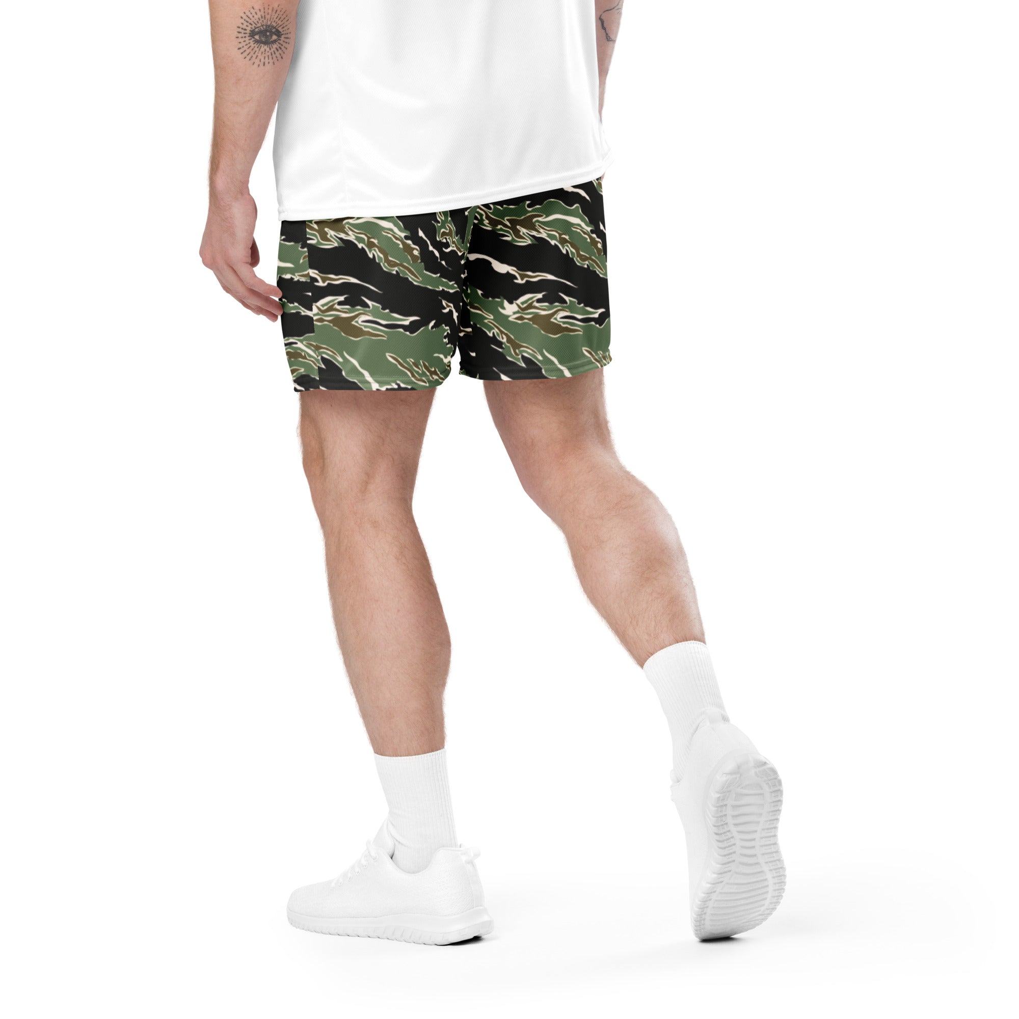 Tiger Stripe Camo Mesh Shorts