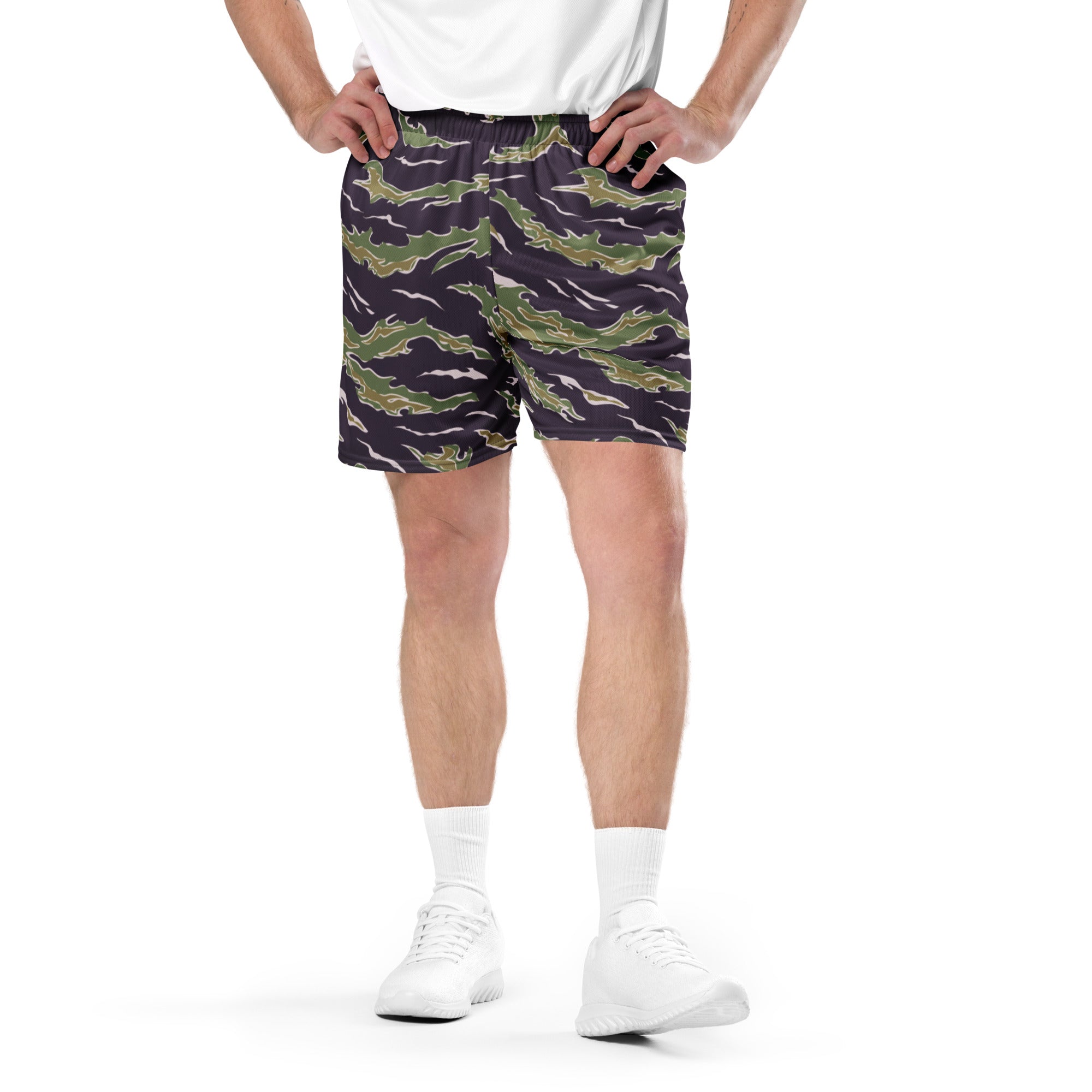 Tiger Stripe Camo Mesh Shorts