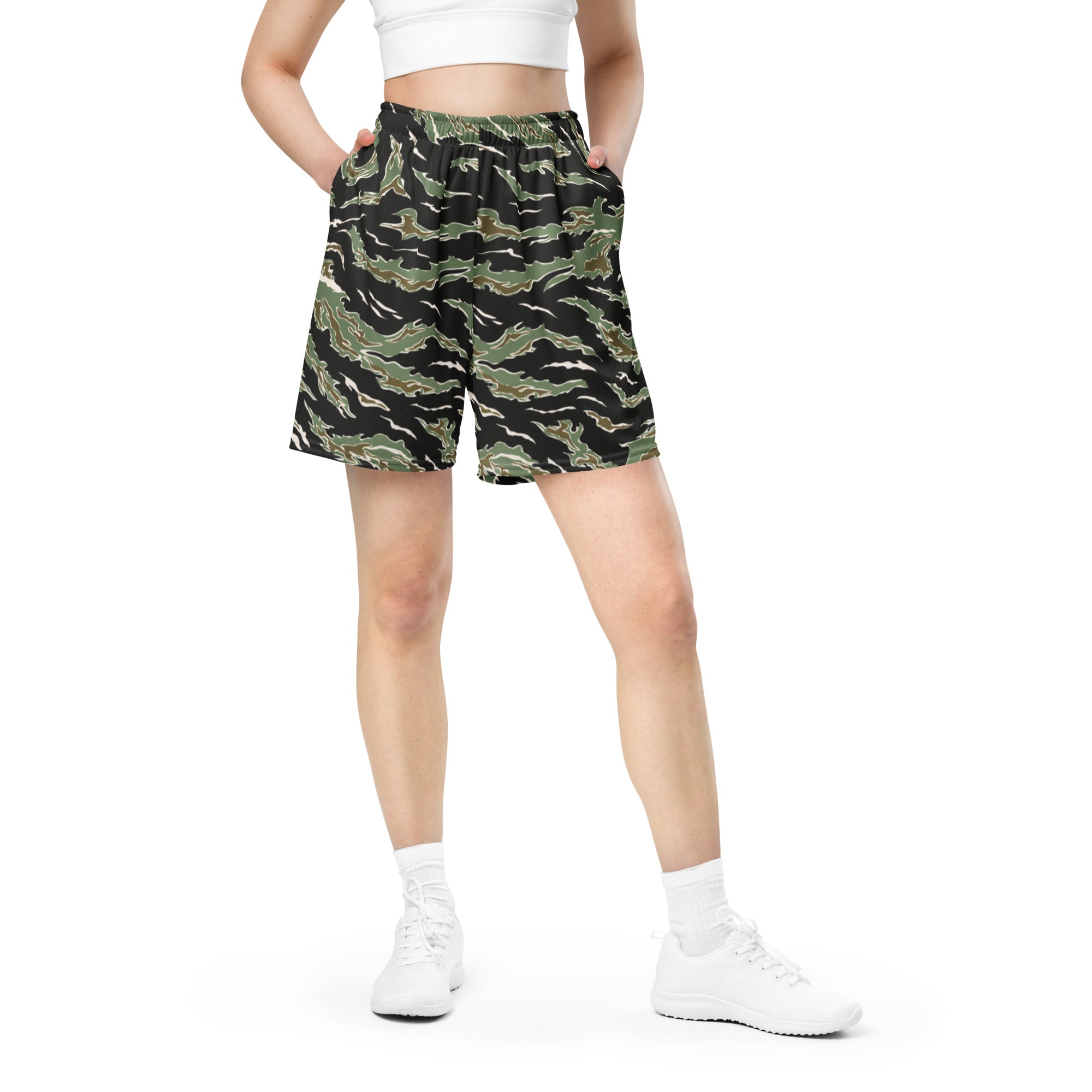 Tiger Stripe Camo Mesh Shorts