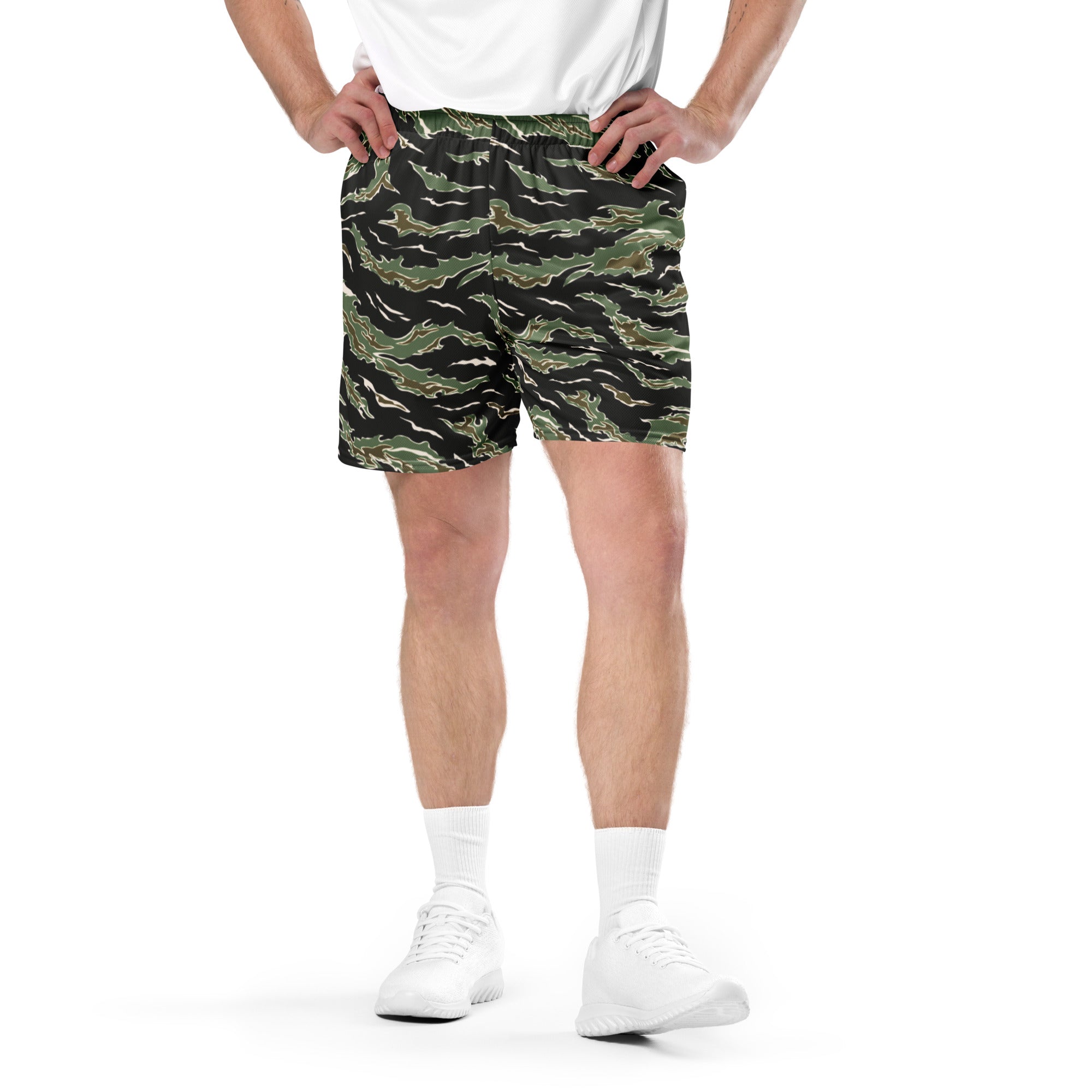 Tiger Stripe Camo Mesh Shorts