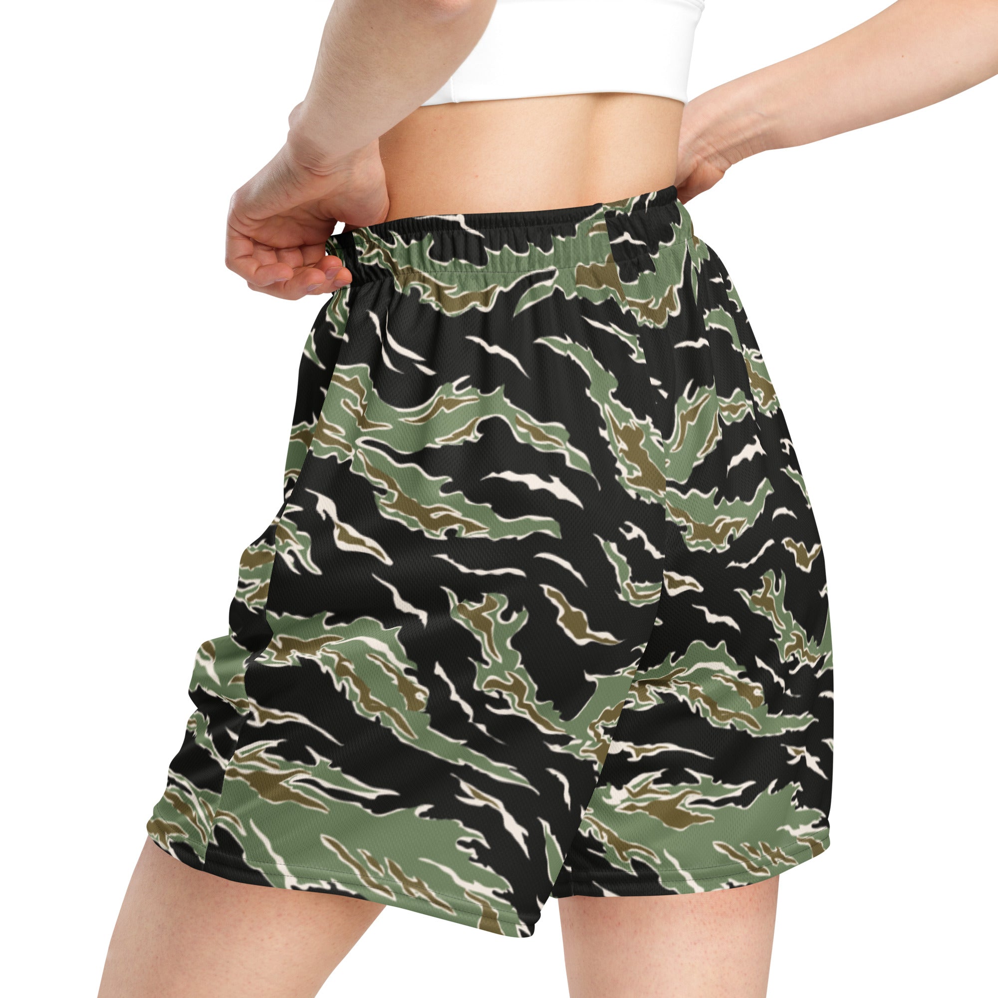 Tiger Stripe Camo Mesh Shorts