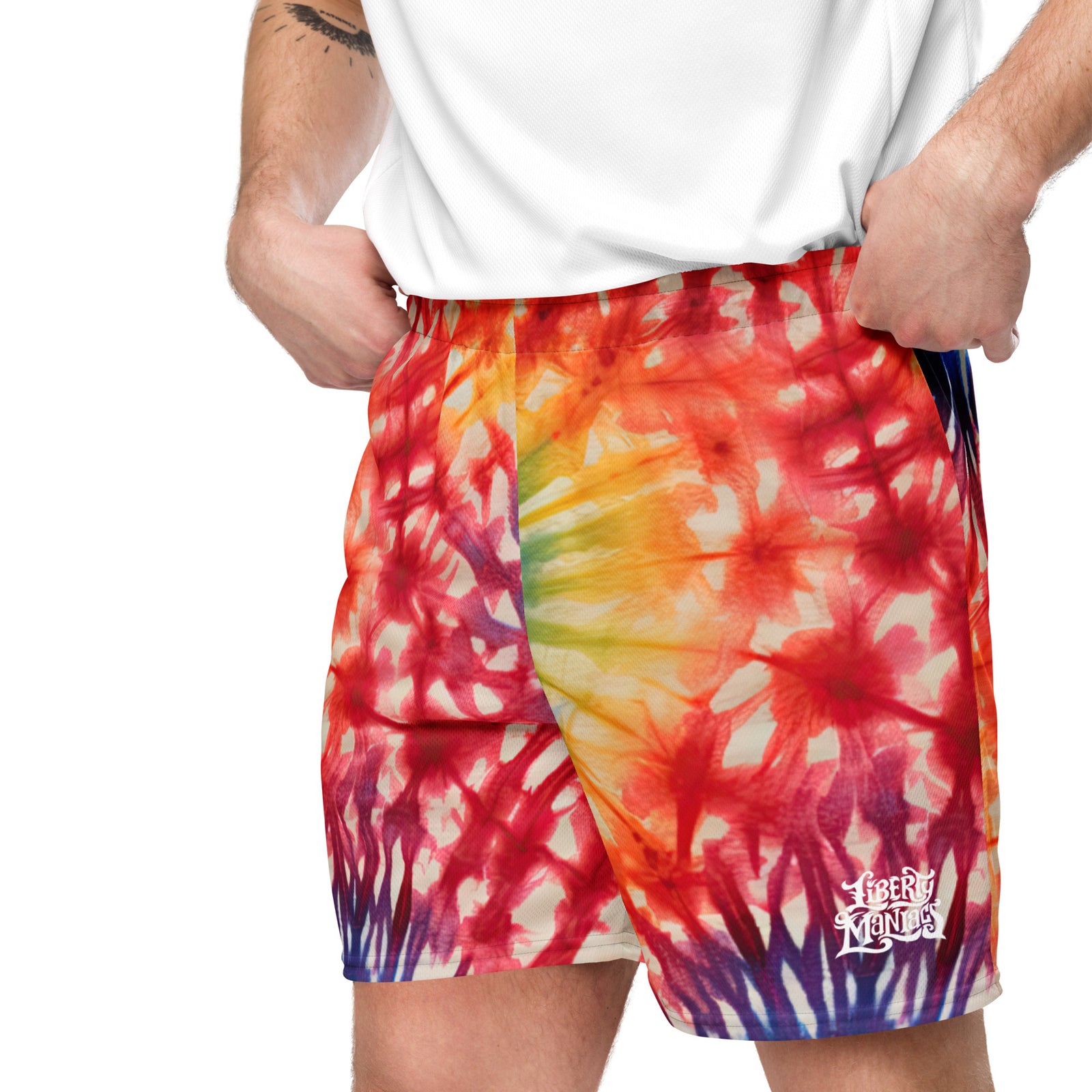 Tie Dye Mesh Shorts
