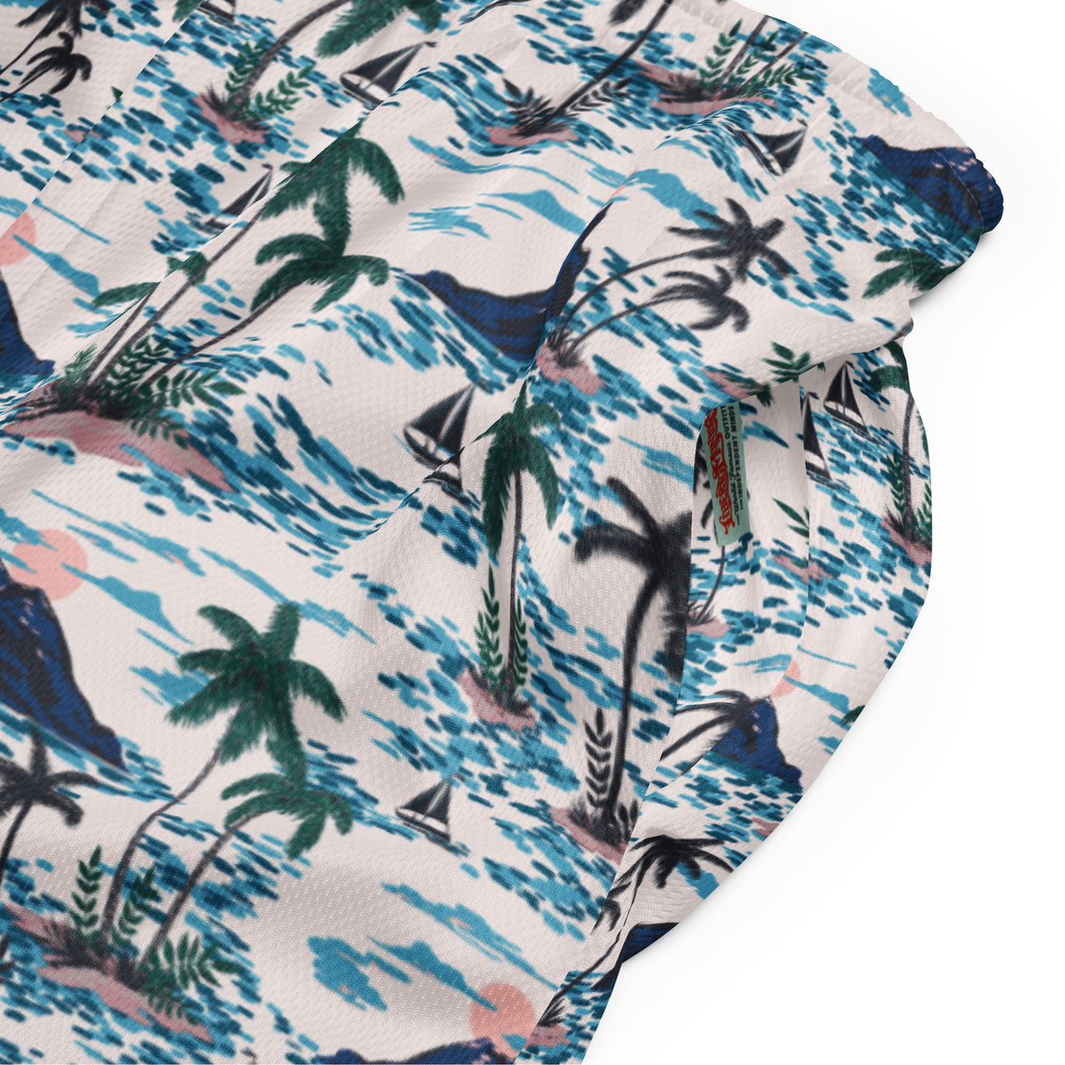 Midcentury Maniacs Hawaiian Mesh Athletic Shorts