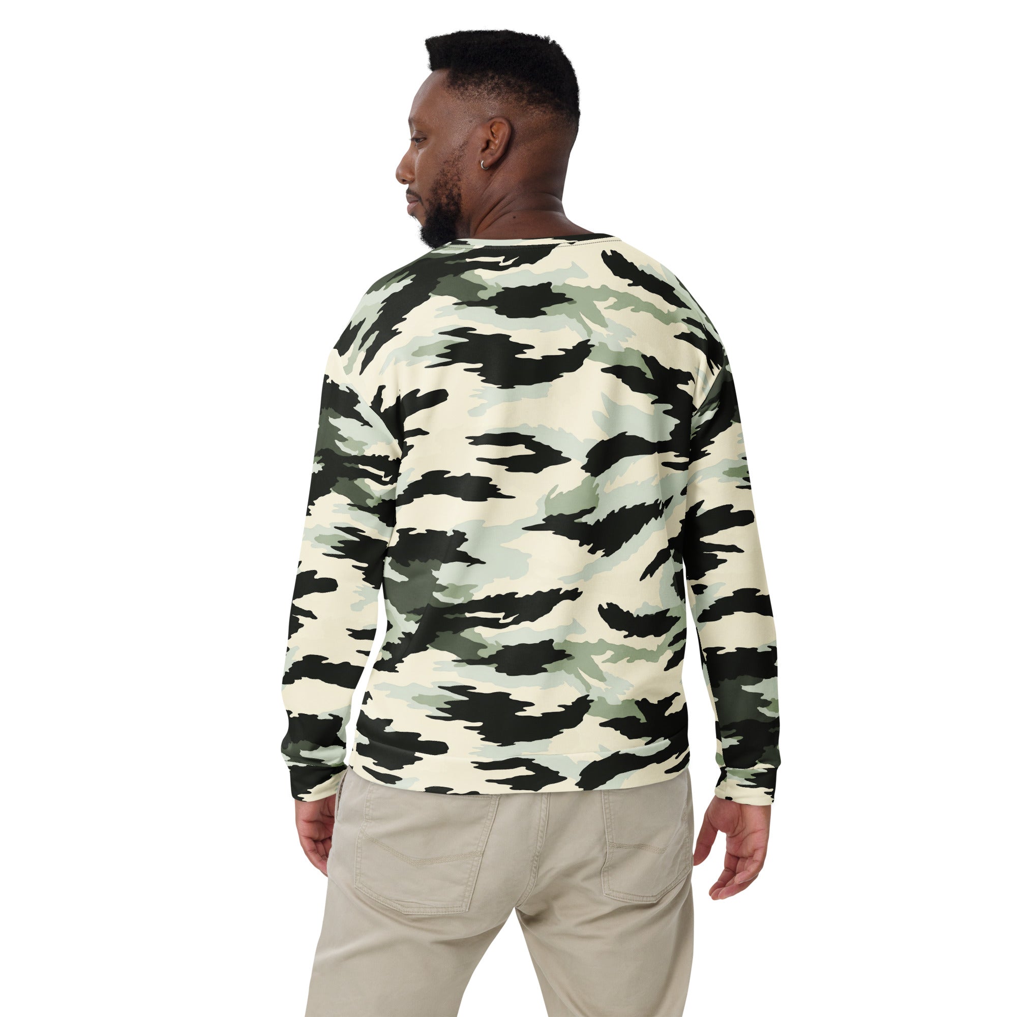 American Boreal Tiger Stripe Camouflage Crewneck Sweatshirt
