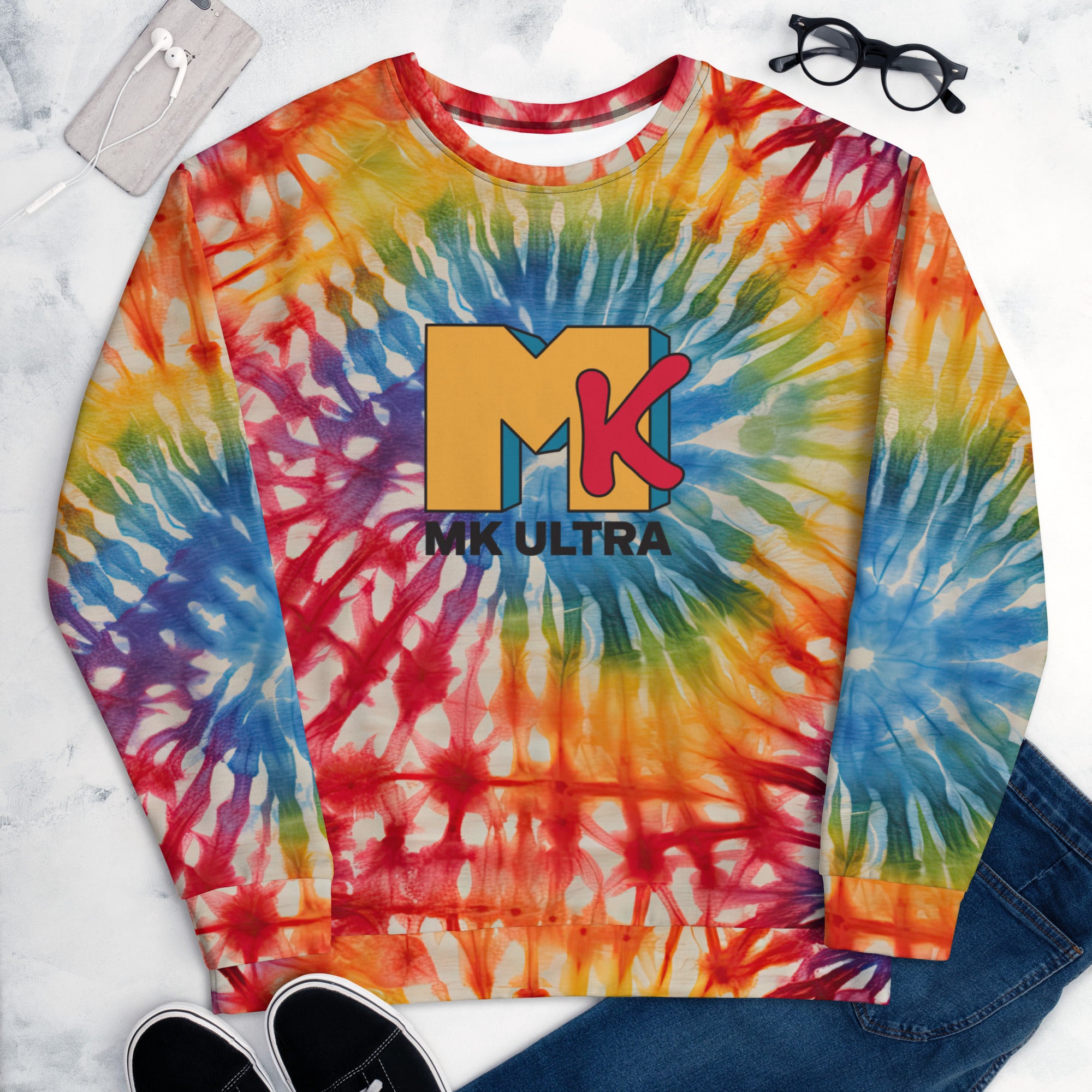 Mk Ultra Tie Dye Sweatshirt