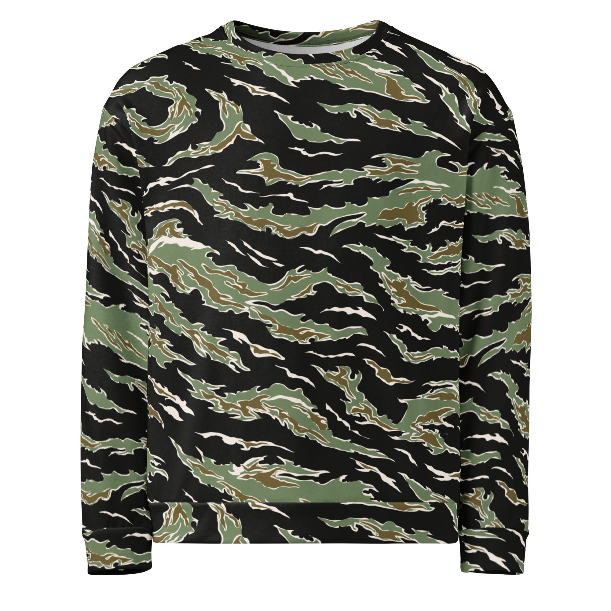 Tiger Stripe Jungle Camouflage Unisex Sweatshirt