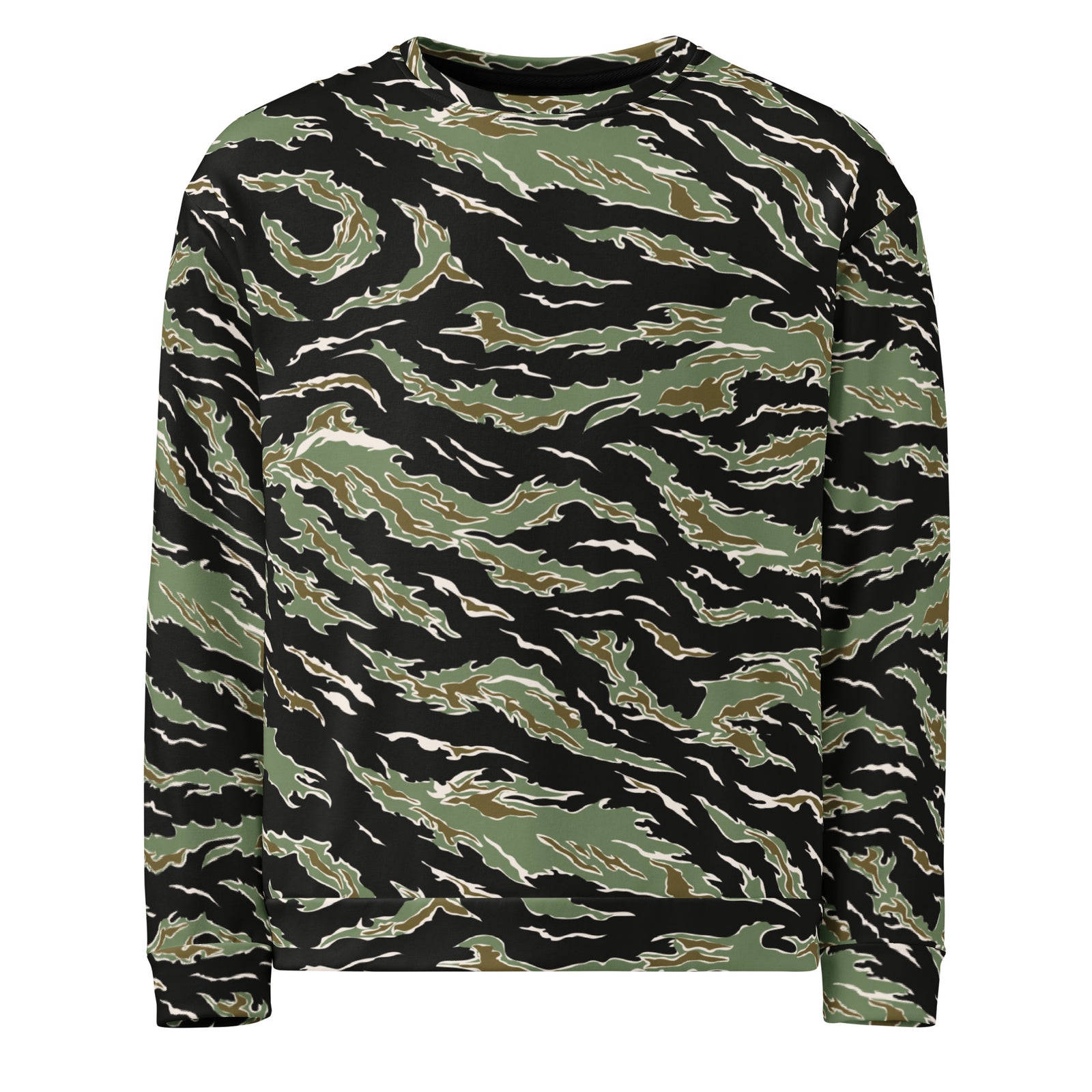 Tiger Stripe Jungle Camouflage Unisex Sweatshirt