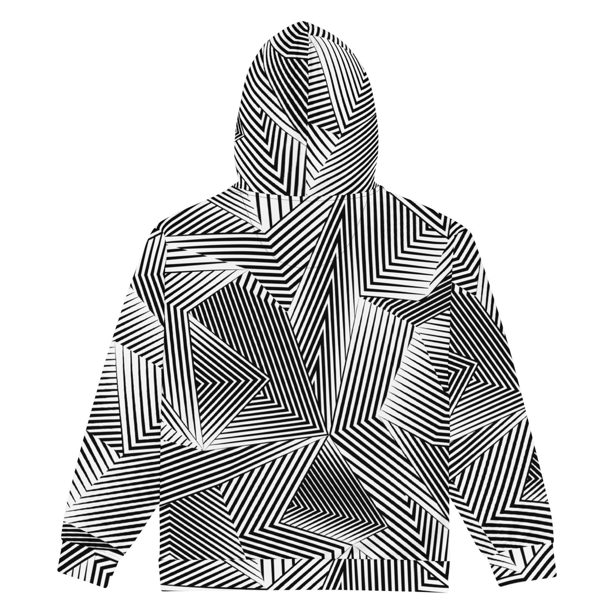 Dazzle Naval Camo Zip Hoodie, full back view